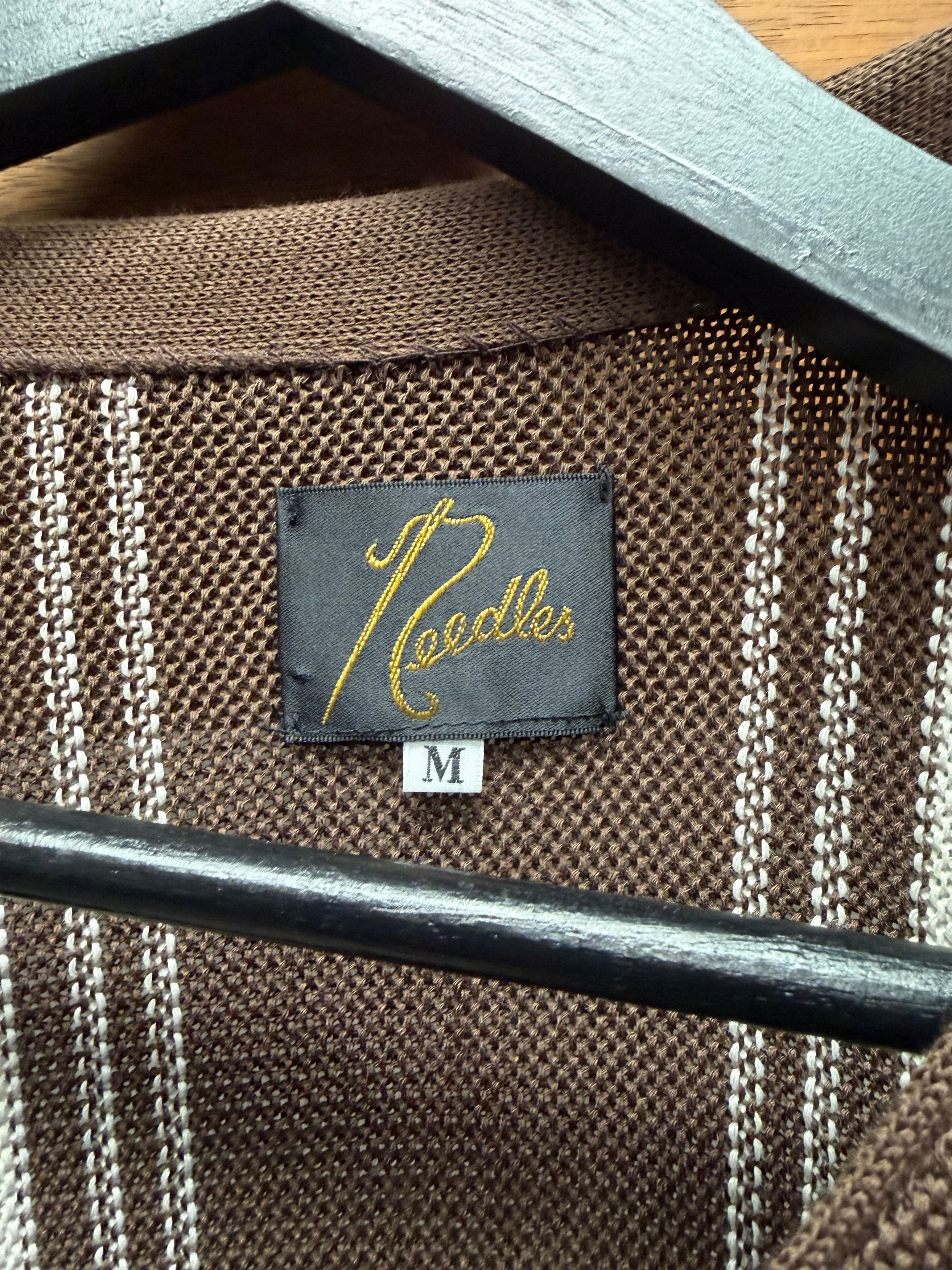 Needles Needles Striped Brown/White Cardigan Size US M / EU 48-50 / 2 - 3 Thumbnail