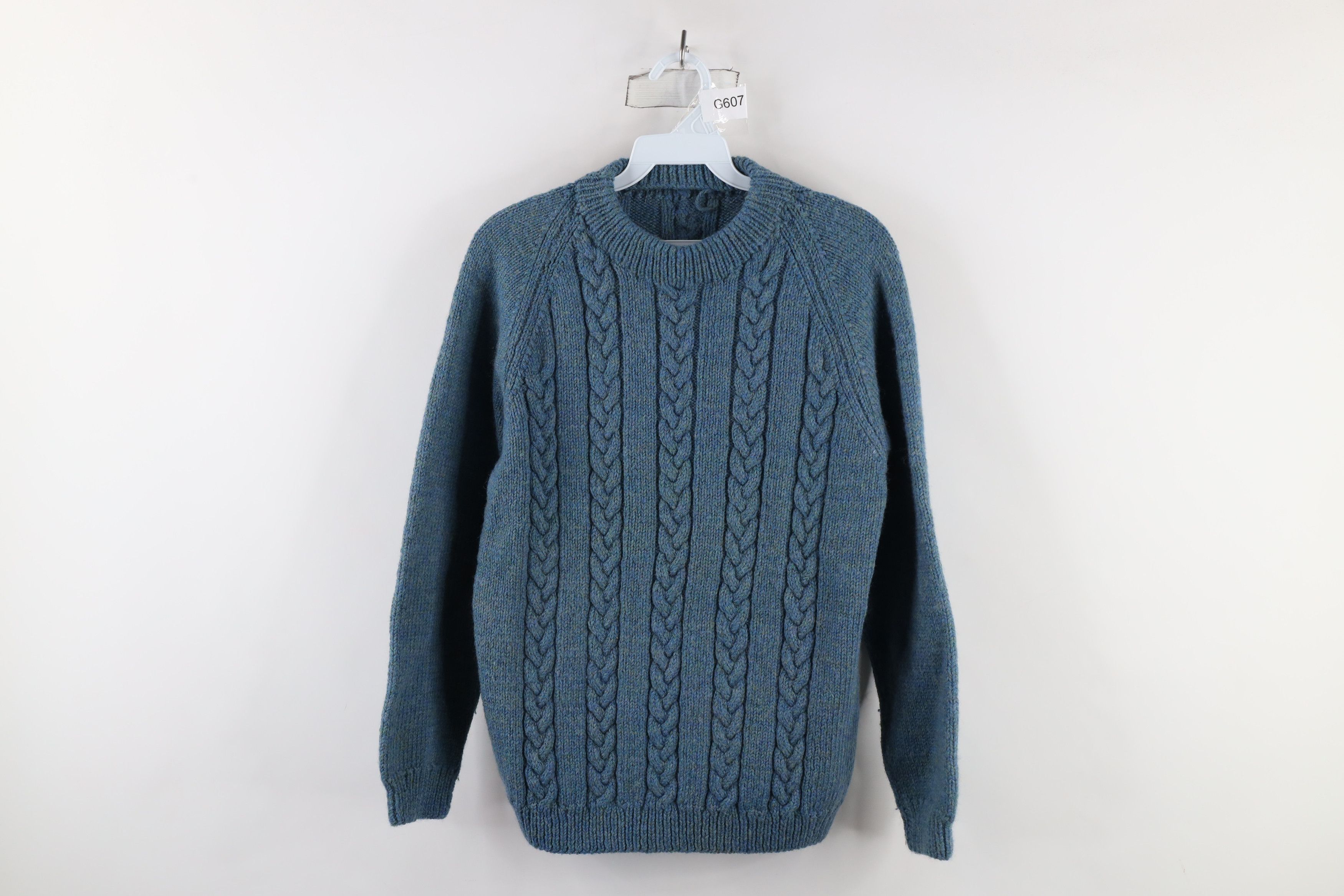 Vintage Vintage 50s 60s Streetwear Wool Blend Cable Knit Sweater Size M / US 6-8 / IT 42-44 - 1 Thumbnail