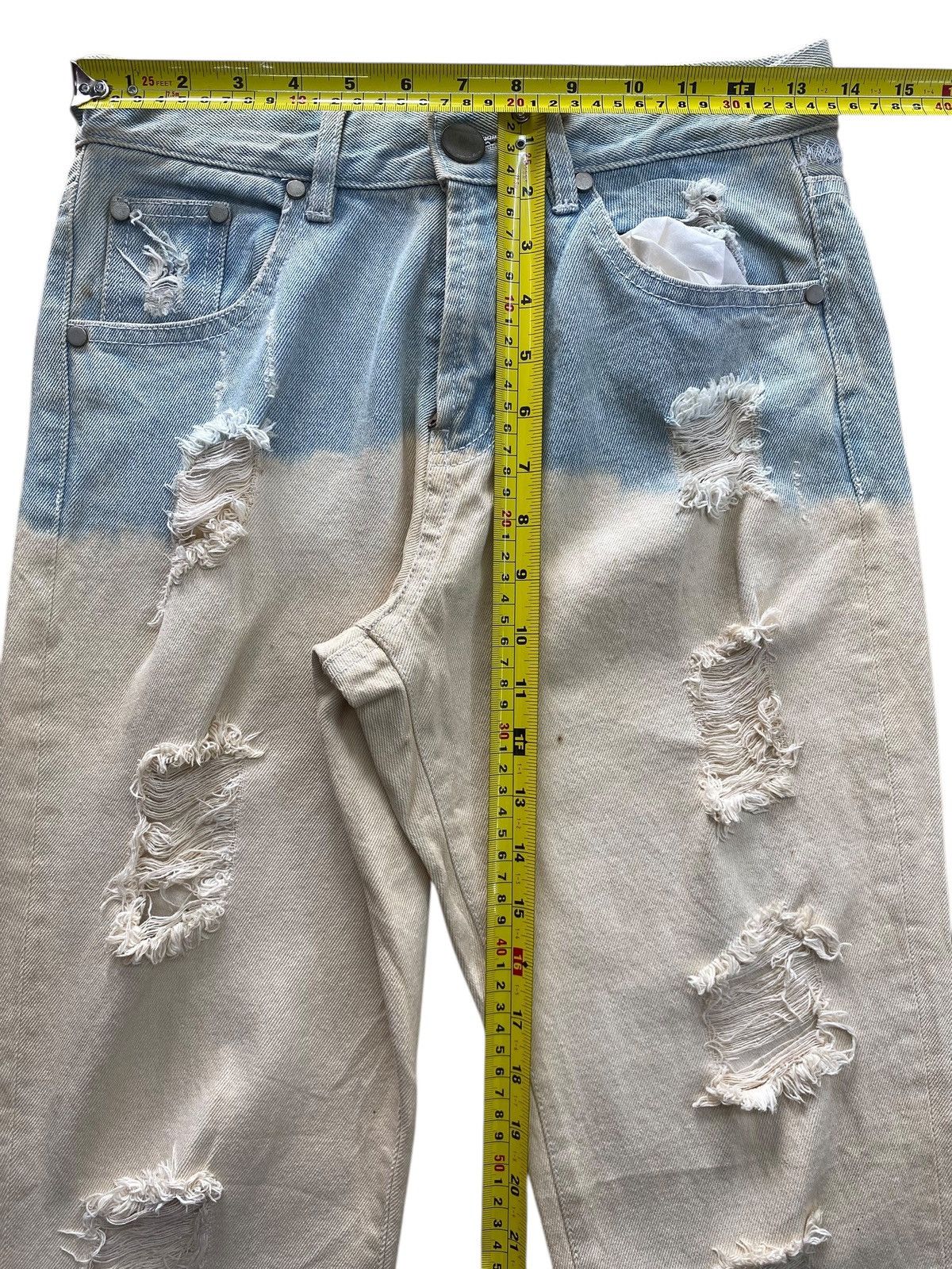 Japanese Brand Japanese Brand Distressed Style Skinny Leg Jean Size 28" / US 6 / IT 42 - 6 Thumbnail