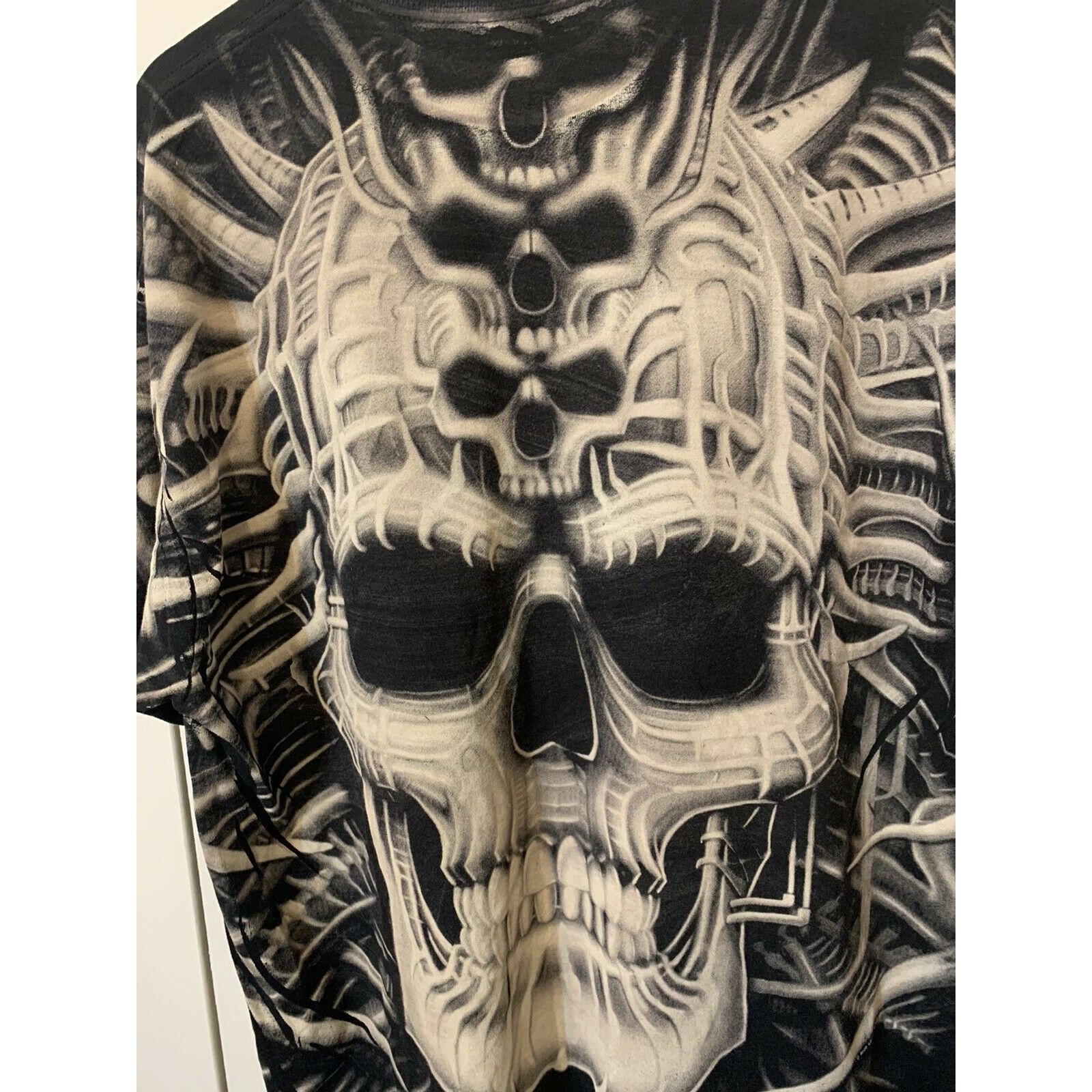 Gildan Gildan Skull Shirt Mens Black Sz XL Size US XL / EU 56 / 4 - 3 Thumbnail