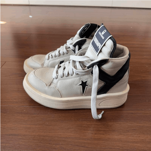 Rick Owens Rick Owens mid-top sneakers black and white Size US 9.5 / EU 42-43 - 1 Thumbnail