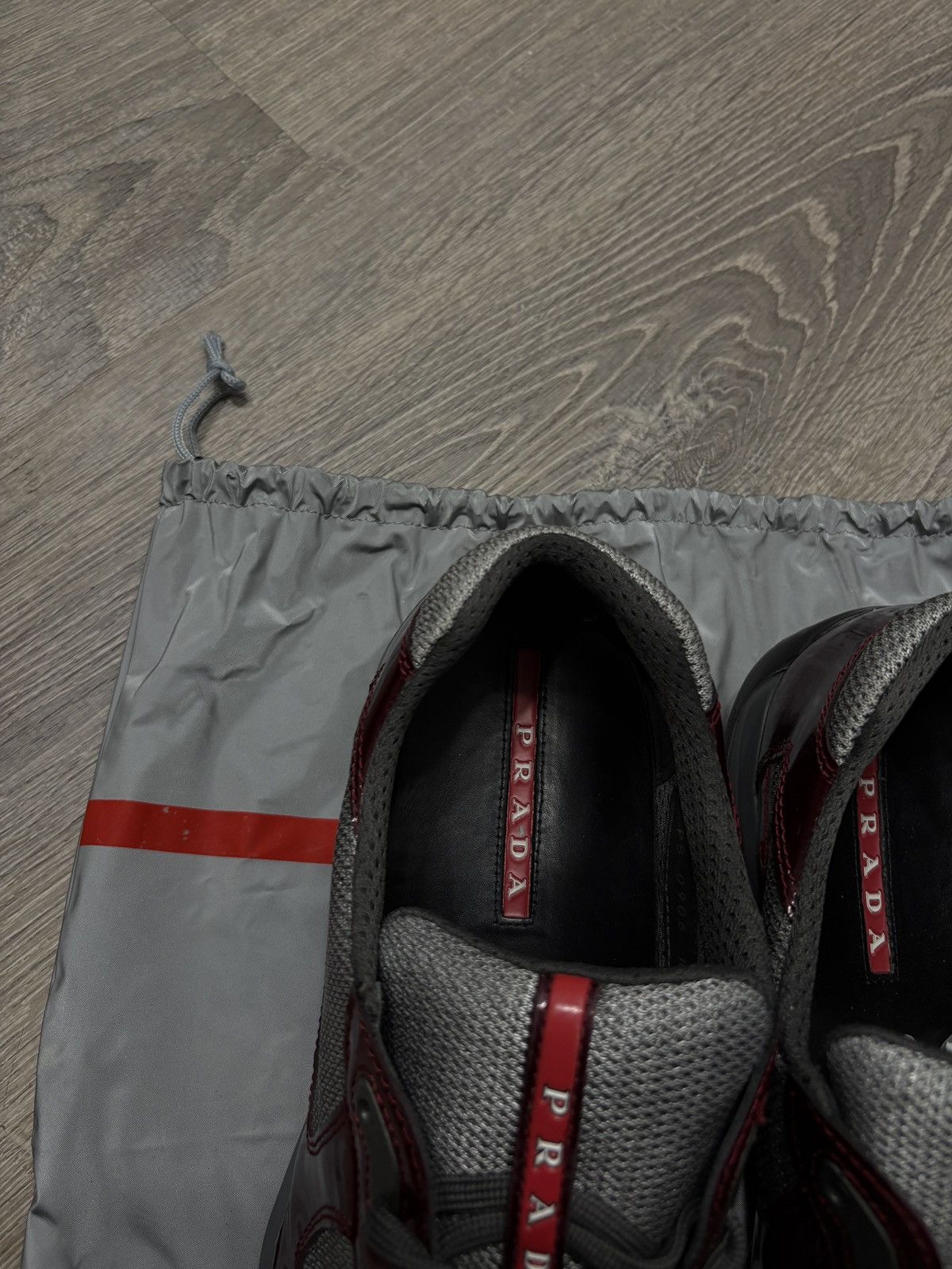 Prada Prada America’s Cup - Burgundy/Grey Size 10UK With Dustbag Size US 11.5 / EU 44-45 - 6 Thumbnail