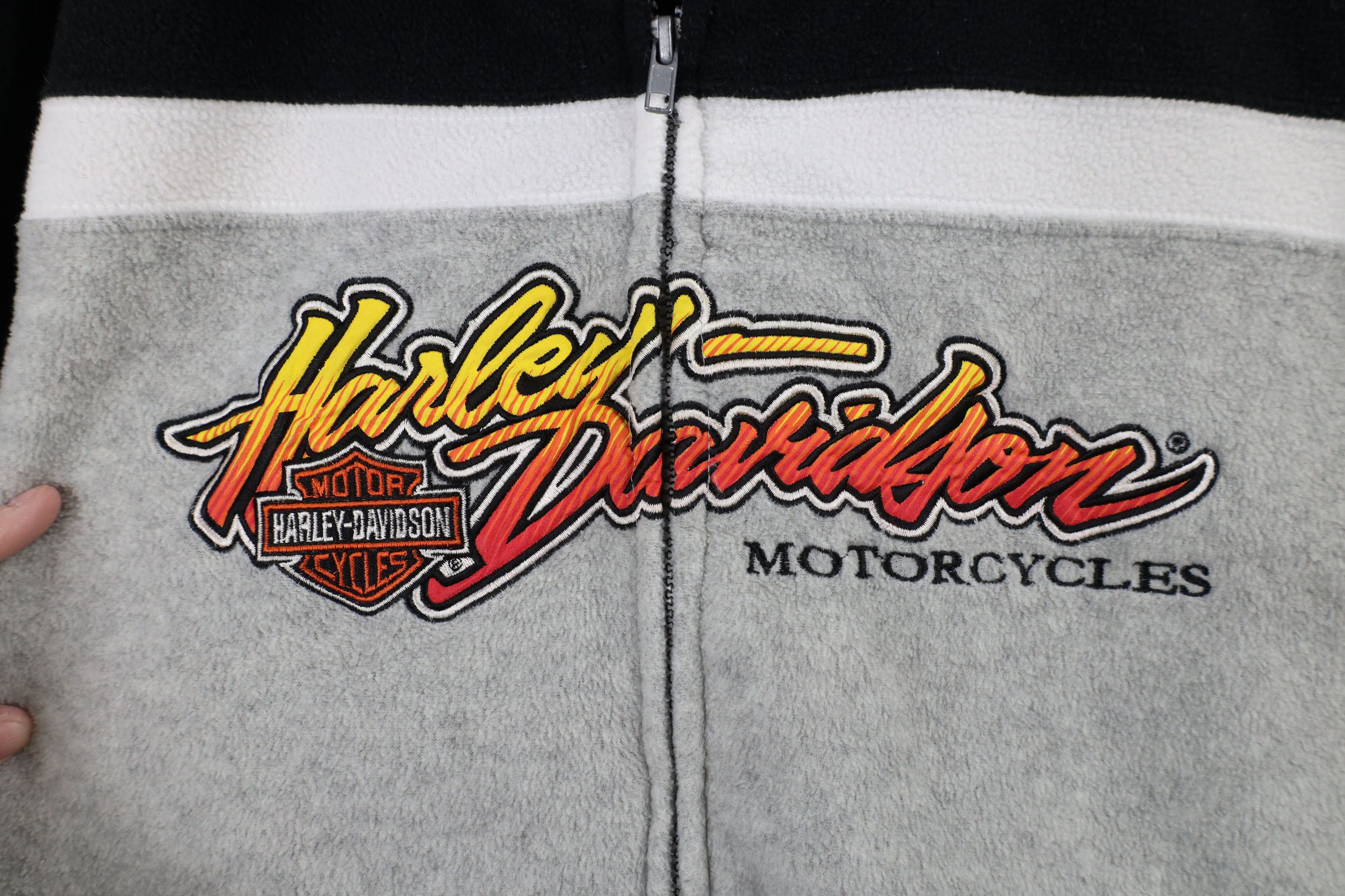 Harley Davidson × Vintage Vintage 90s Y2K Harley Davidson Full Zip Fleece Hoodie Size US S / EU 44-46 / 1 - 4 Thumbnail