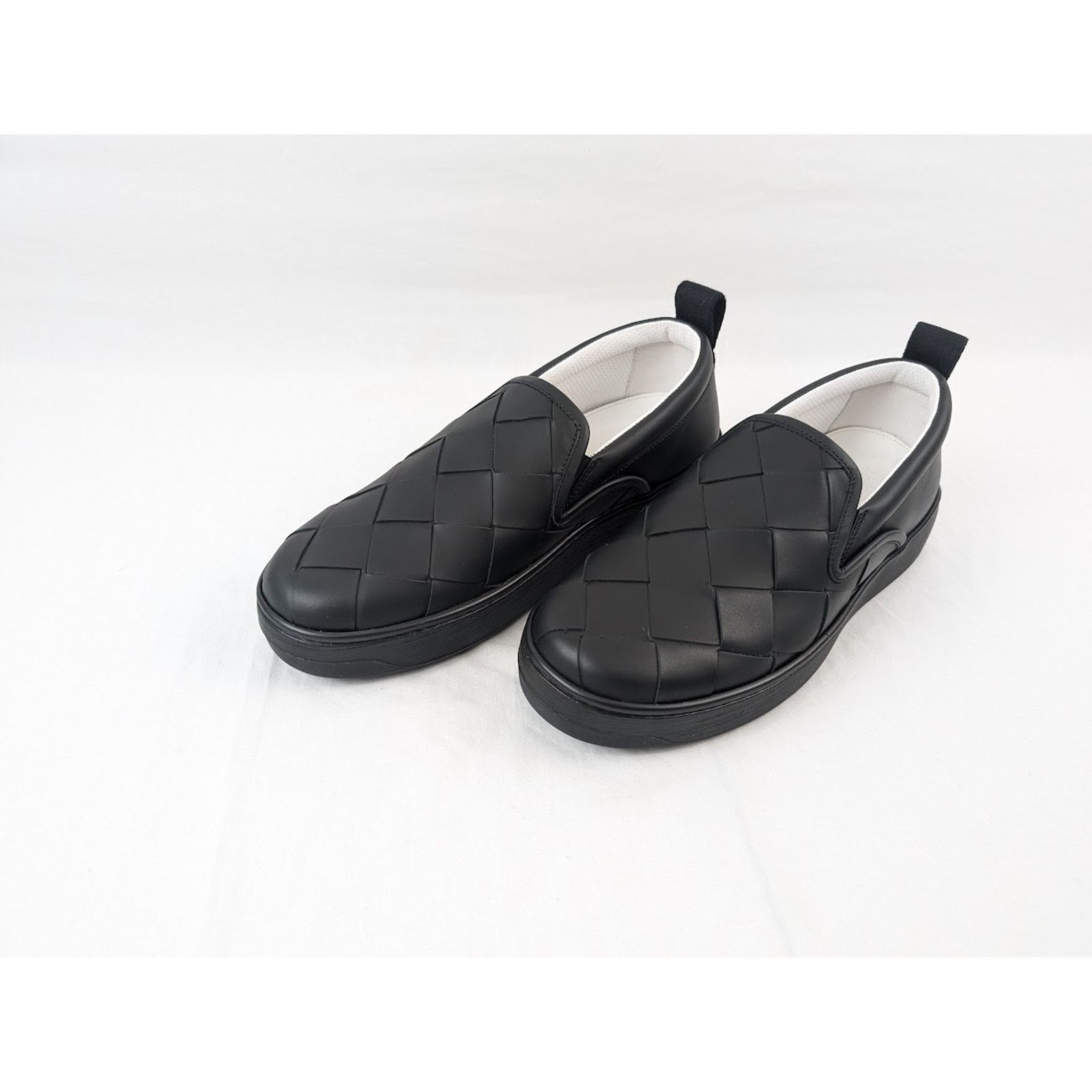 Bottega Veneta o1rshd1 Bolt Calf Intrecciato Sneakers in Nero Size US 7.5 / EU 40-41 - 18 Thumbnail