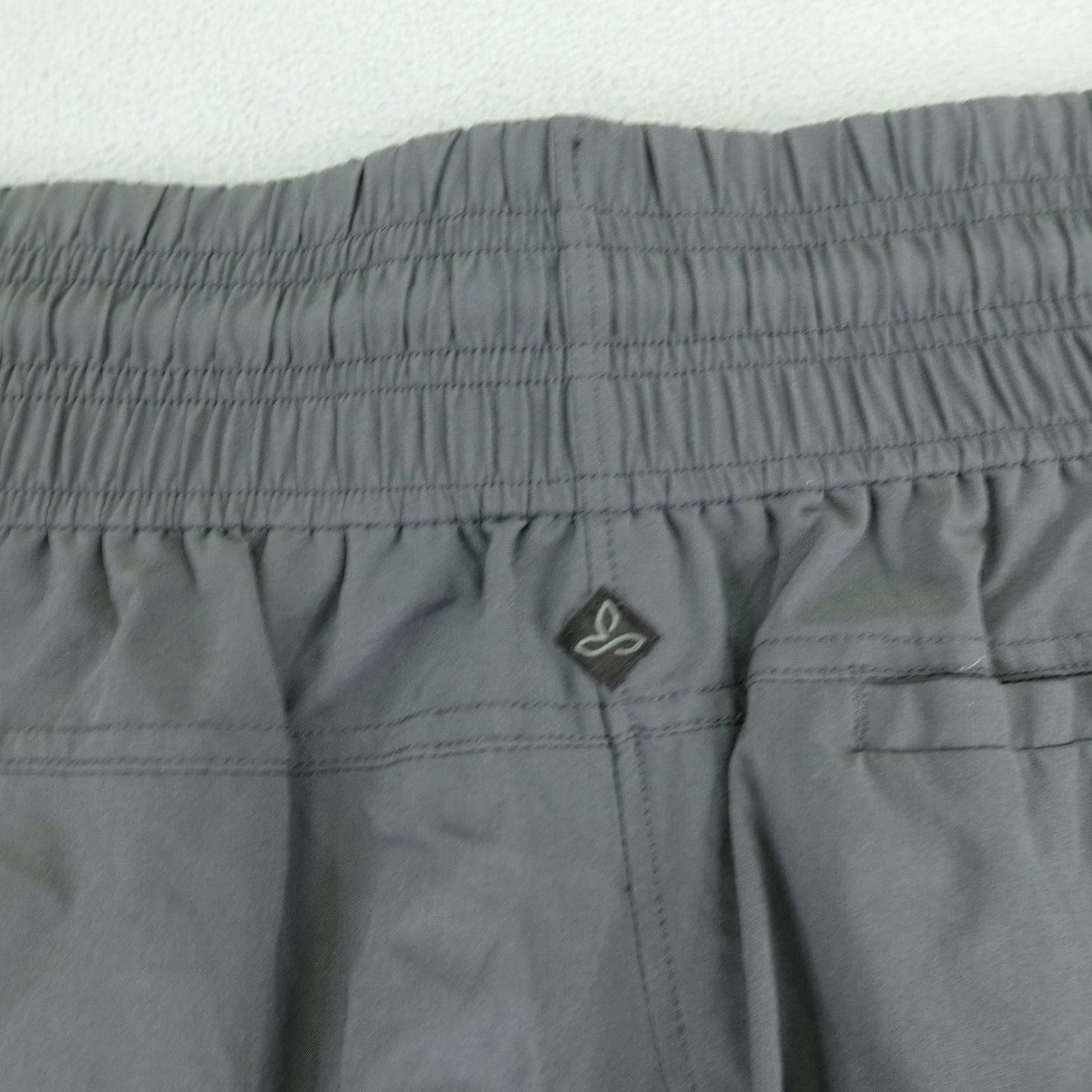 Prana VINTAGE Prana Pants Womens L Gray Windbreaker Tapered Joggers Athletic Workout Trail Size 33" - 7 Thumbnail