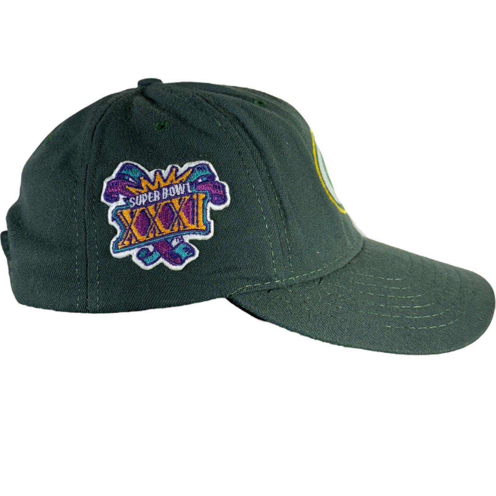 Vintage Vintage Green Bay Packers Super Bowl XXXI Snapback Hat Size ONE SIZE - 5 Thumbnail