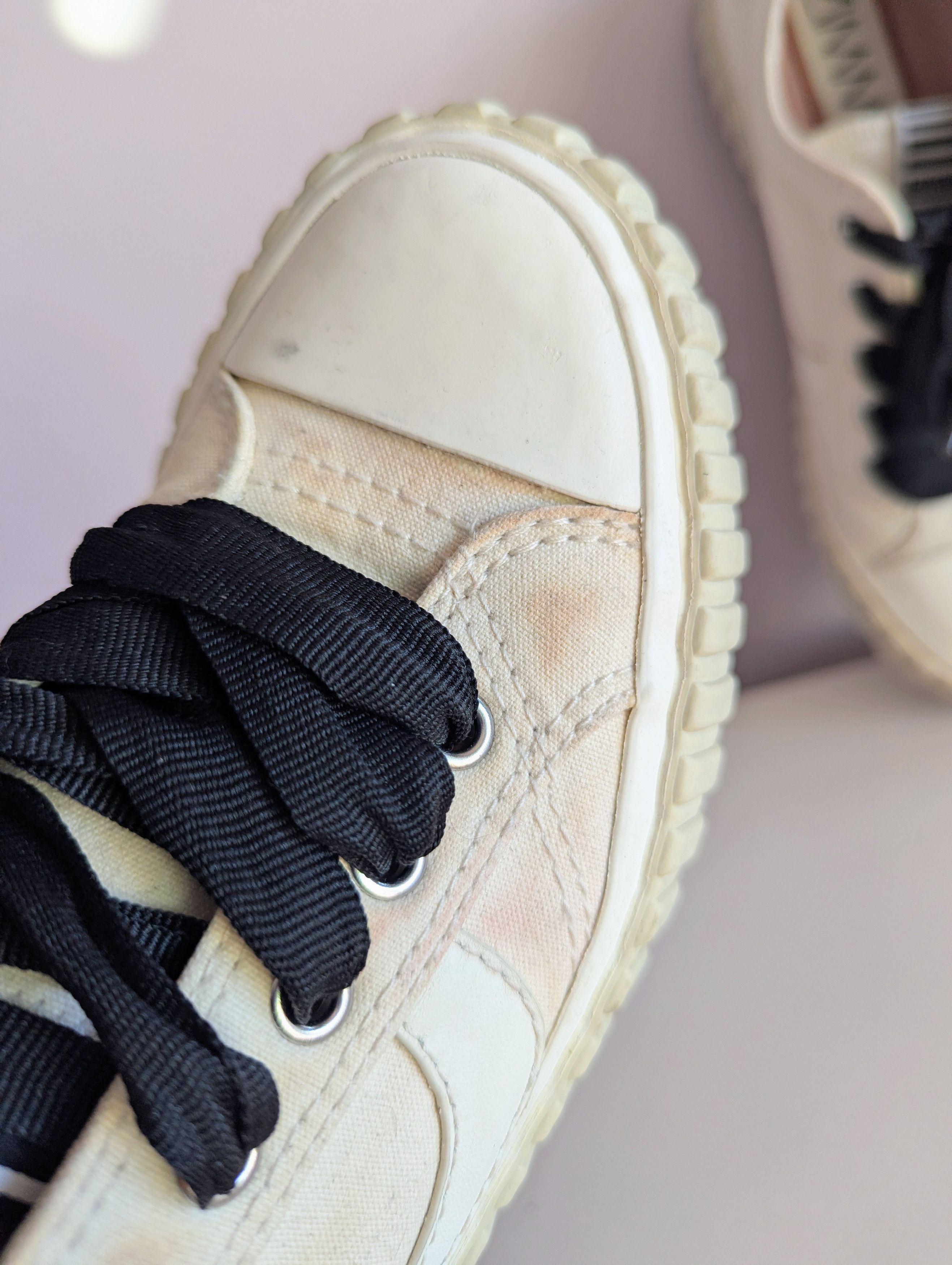 Zimmermann Zimmermann Canvas Ribbon Sneakers Cream Black 37 US 6.5 Size US 7 / IT 37 - 15 Thumbnail