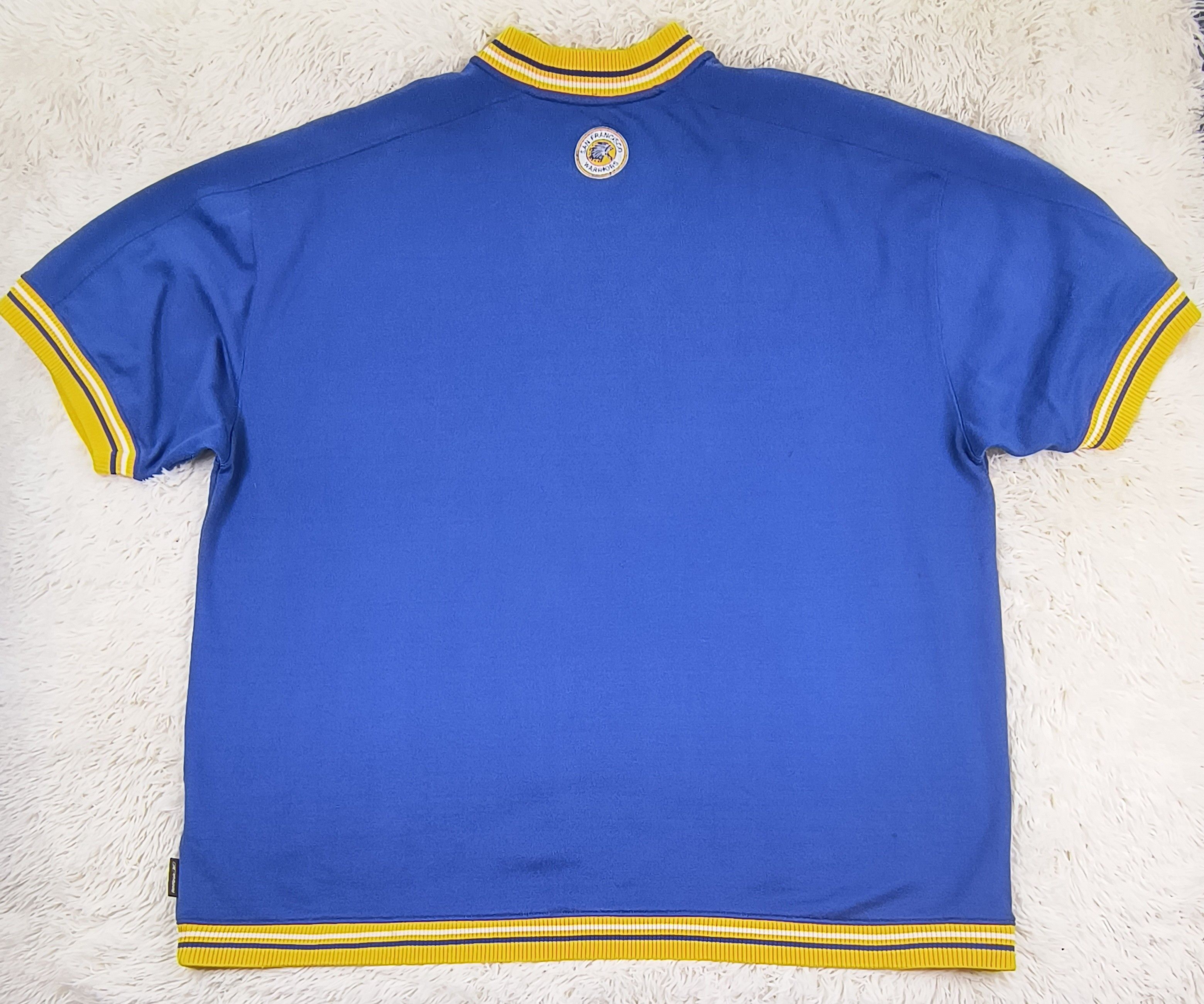 NBA Vintage San Francisco Warriors warm up shooting 90s jersey Size US XXL / EU 58 / 5 - 8 Thumbnail