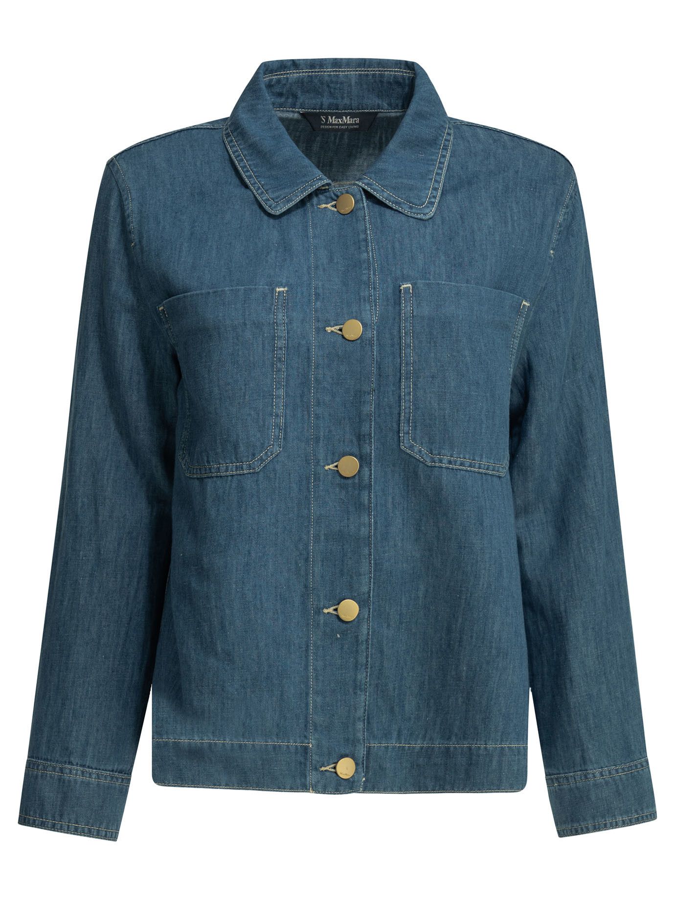 Max Mara Casual Denim Shirt Size M / US 6-8 / IT 42-44 - 1 Thumbnail