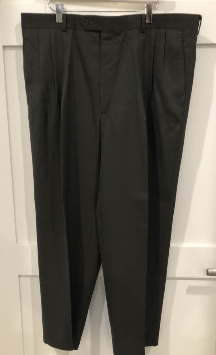 image of Vintage Monsieur Givenchy Dress Slacks in Green, Men's (Size 40)