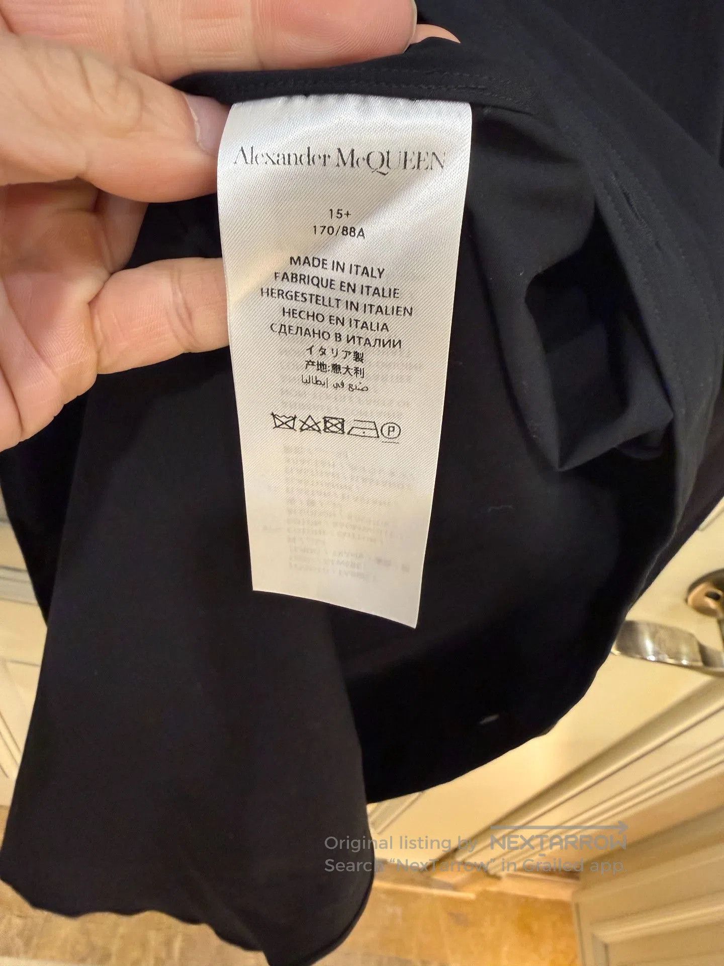 Alexander McQueen Alexander McQueen Rivet Collar Cotton Shirt. Size US M / EU 48-50 / 2 - 6 Thumbnail