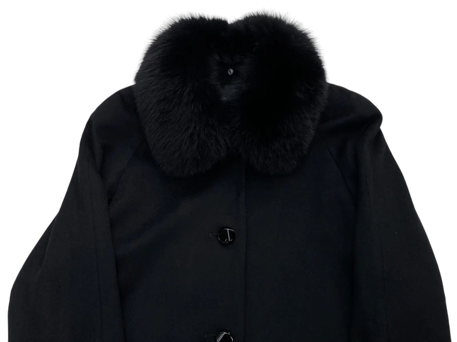 Balmain Pierre Balmain Fur Wool Long Jacket Size US L / EU 52-54 / 3 - 7 Thumbnail
