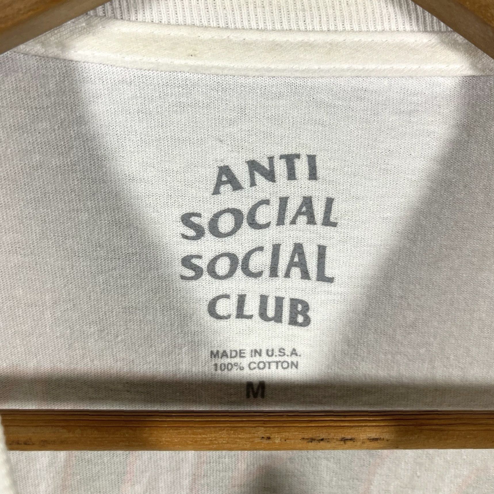 Anti Social Social Club VINTAGE Anti Social Social Club ASSC White Logo T Shirt Mens M White Graphic Print City Hip Hop Streetwear 90s Size US M / EU 48-50 / 2 - 6 Thumbnail