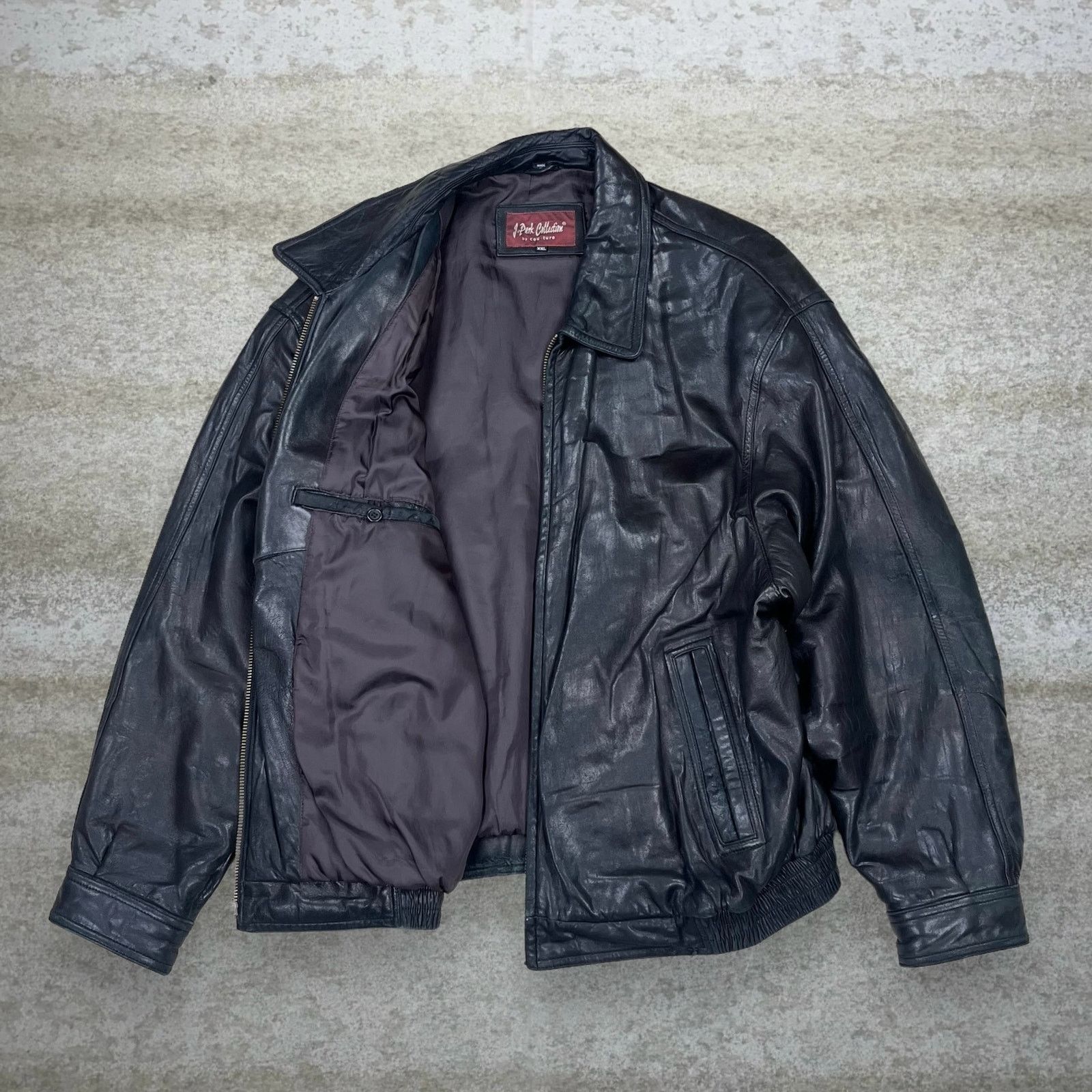 Vintage Vintage 90s J Park Collection Leather Jacket Mens 2XL Black Size US XXL / EU 58 / 5 - 2 Thumbnail