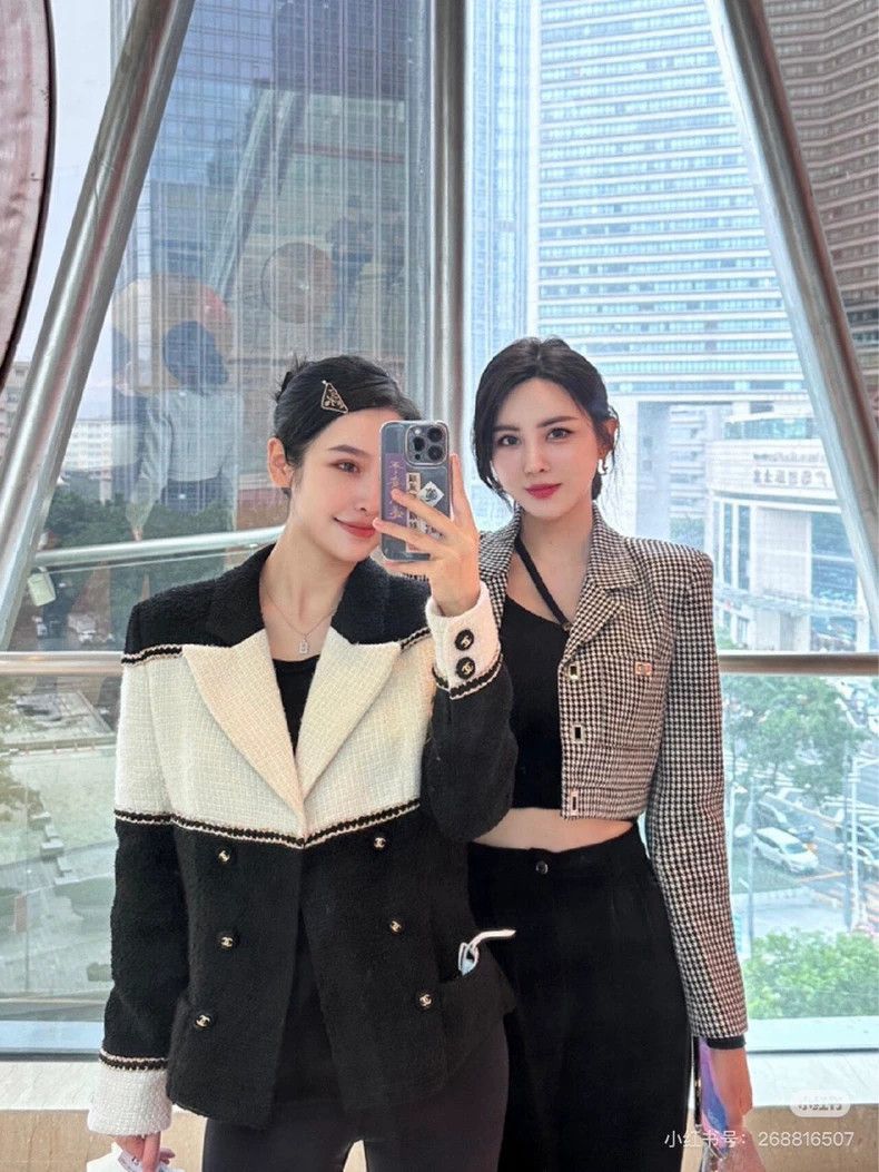 Chanel Chanel Kangpeng black and white tweed jacket 2504-Nextarro Size M / US 6-8 / IT 42-44 - 8 Thumbnail