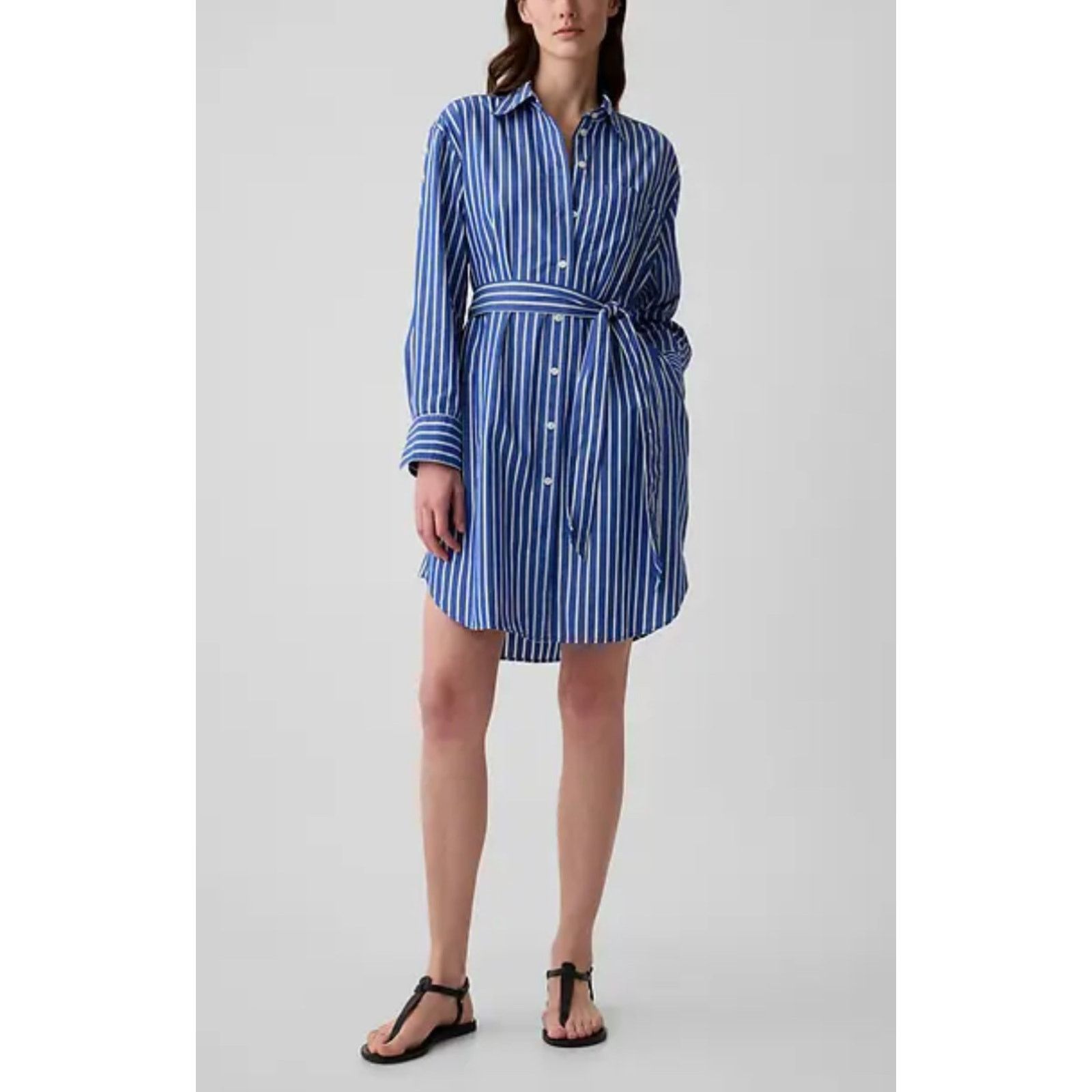 Gap Gap Women - Organic Cotton Stripe Mini Shirtdress / S / NWOT Size S / US 4 / IT 40 - 1 Thumbnail
