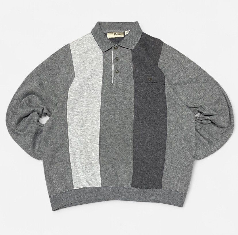 Other Vintage Penmans collarad grey colour block sweatshirt Size US L / EU 52-54 / 3 - 1 Thumbnail