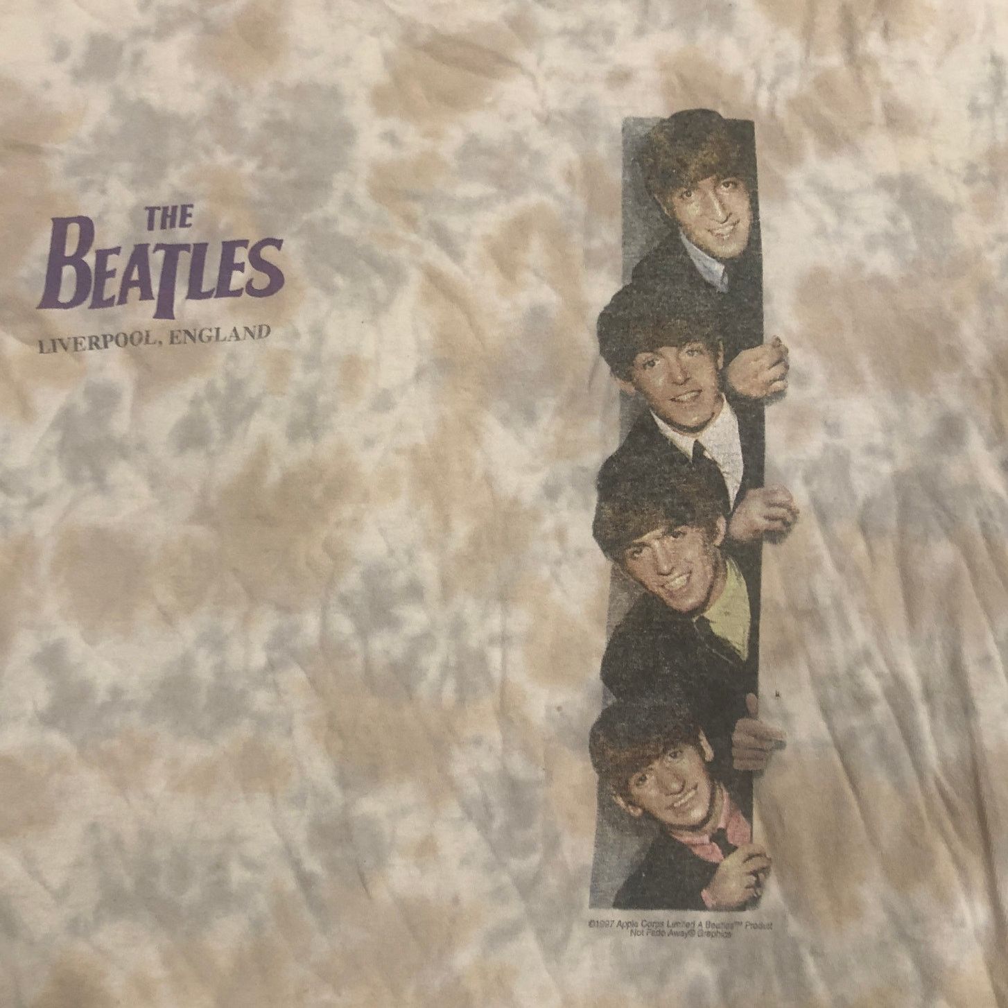 Delta Vintage 1997 The Beatles England Tie Dye Band Shirt Sz Large Size US L / EU 52-54 / 3 - 5 Thumbnail