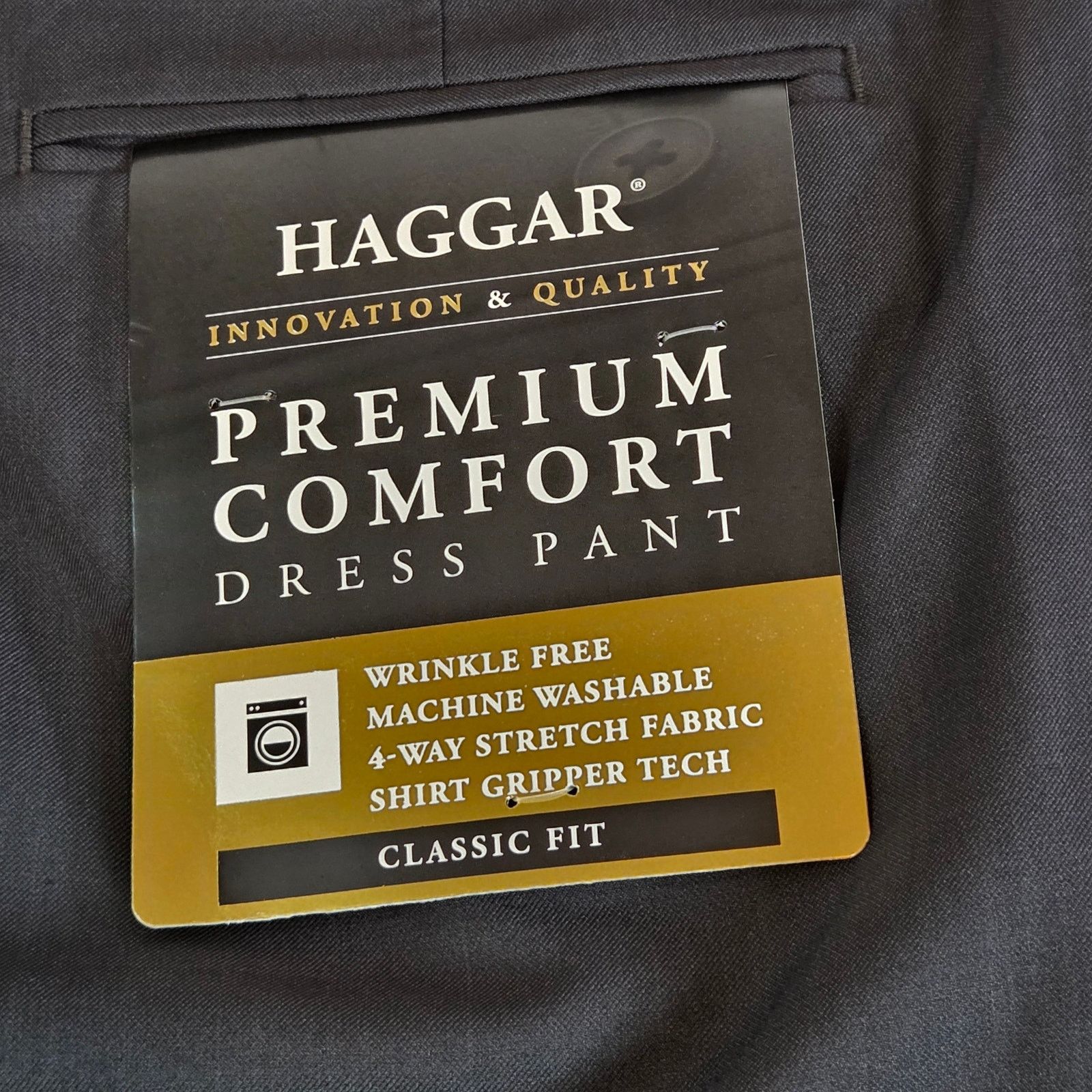 Haggar Haggar Premium Comfort Gray Pants 36x32 NWT Size US 36 / EU 52 - 14 Thumbnail