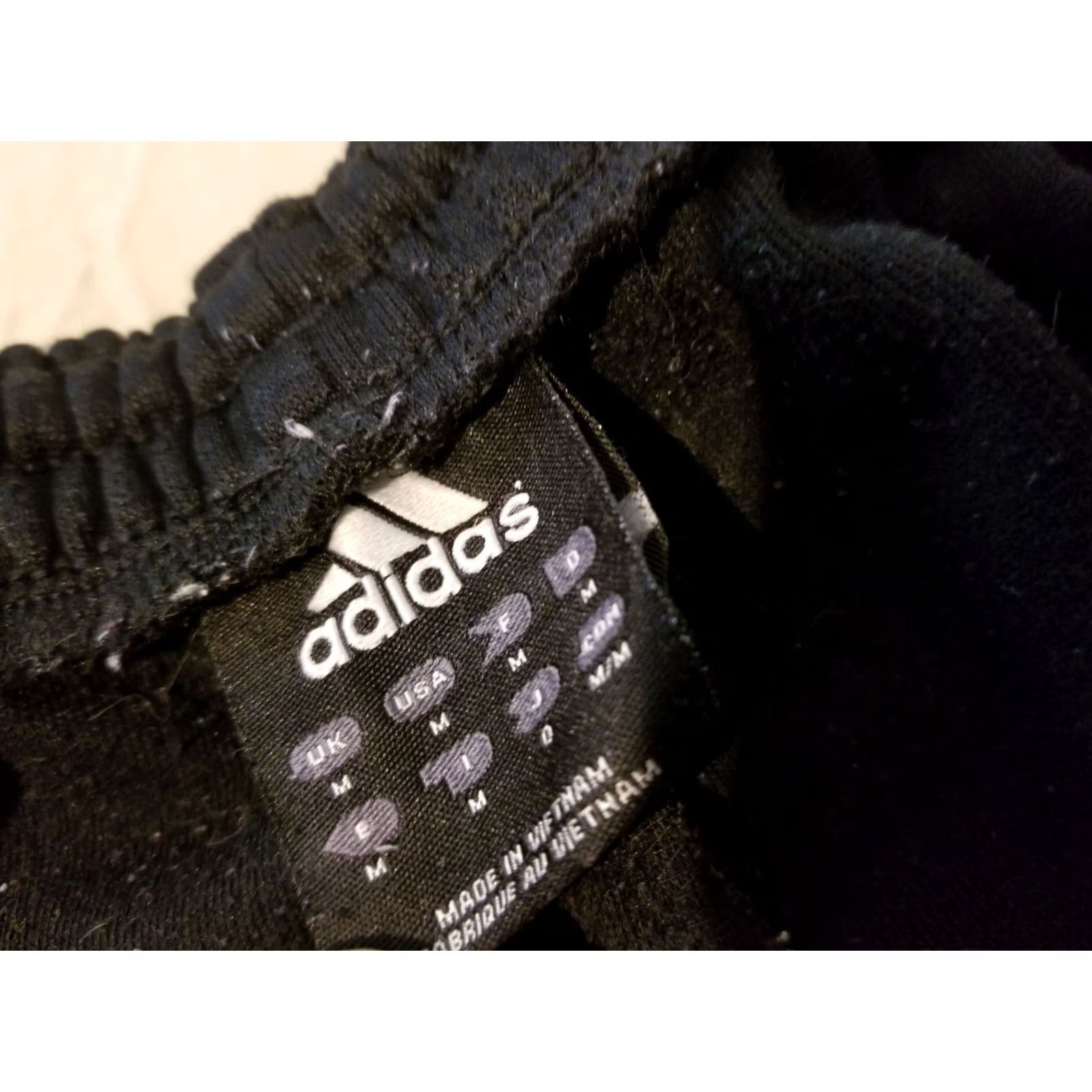 Adidas Mens adidas Pants M Medium Black Athletic Gym Workout Jogger Size US 31 - 6 Thumbnail