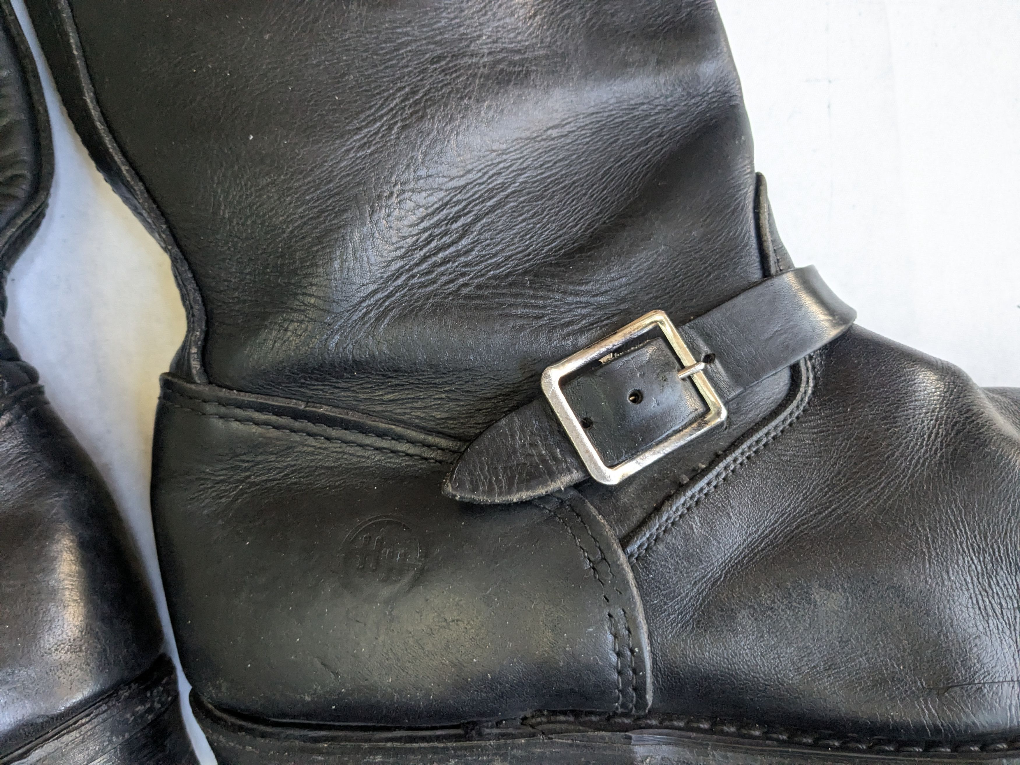 Genuine Leather Double H Engineer Boots Black Leather 12 E Wide Size US 12 / EU 45 - 10 Thumbnail