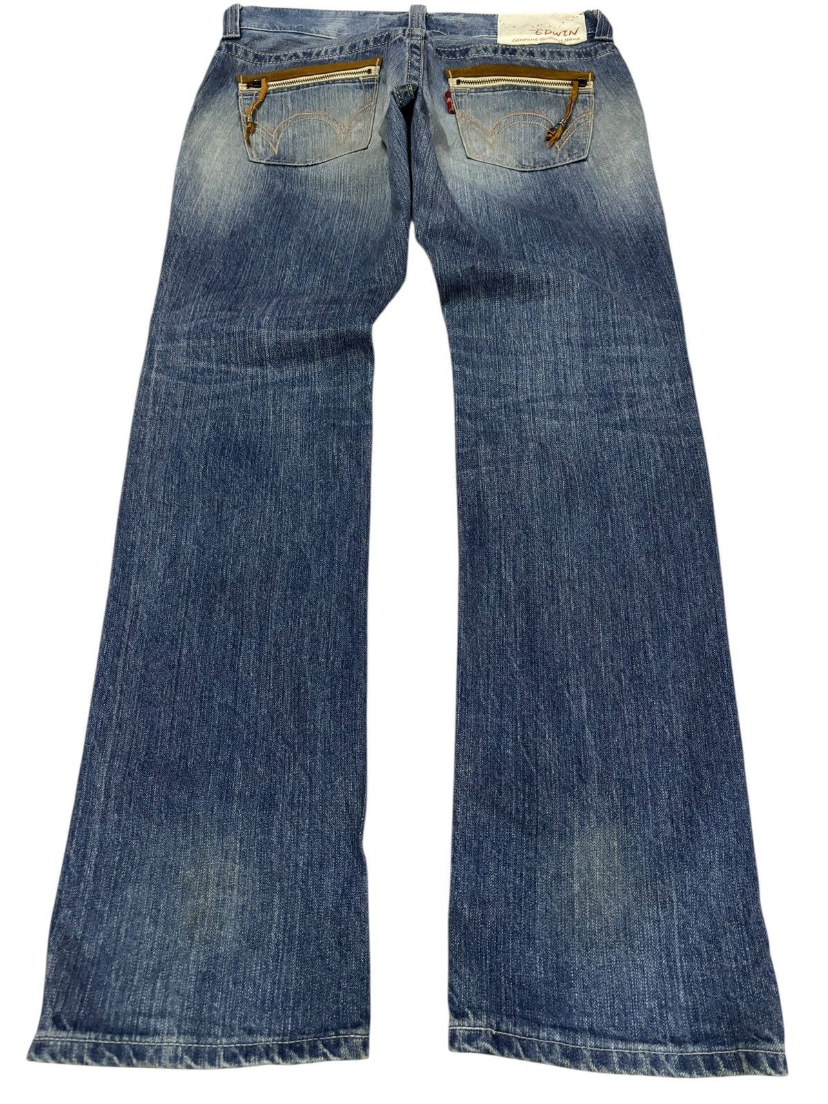Edwin Vtg Edwin XV Japan Distressed Jeans Size US 32 / EU 48 - 2 Thumbnail