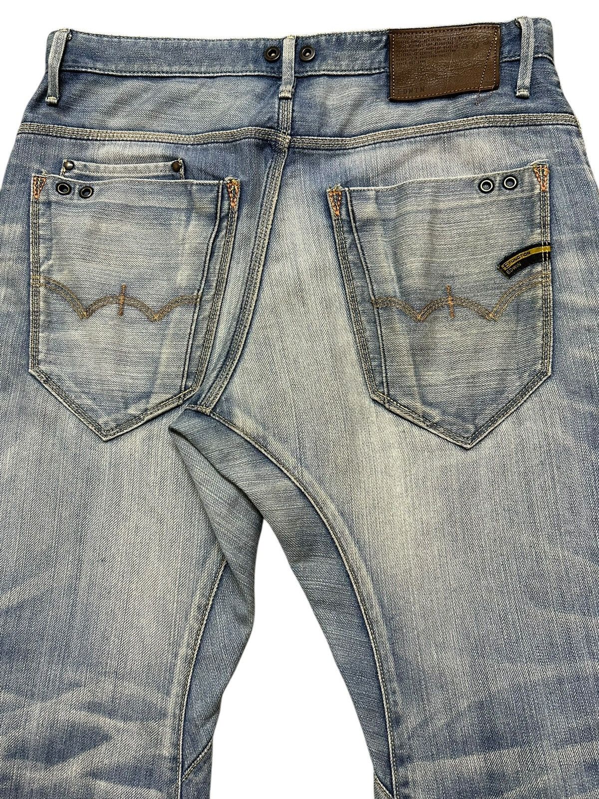 Edwin Vintage Edwin E-Function Blue Faded Wash Style Loose Jeans Size US 32 / EU 48 - 6 Thumbnail