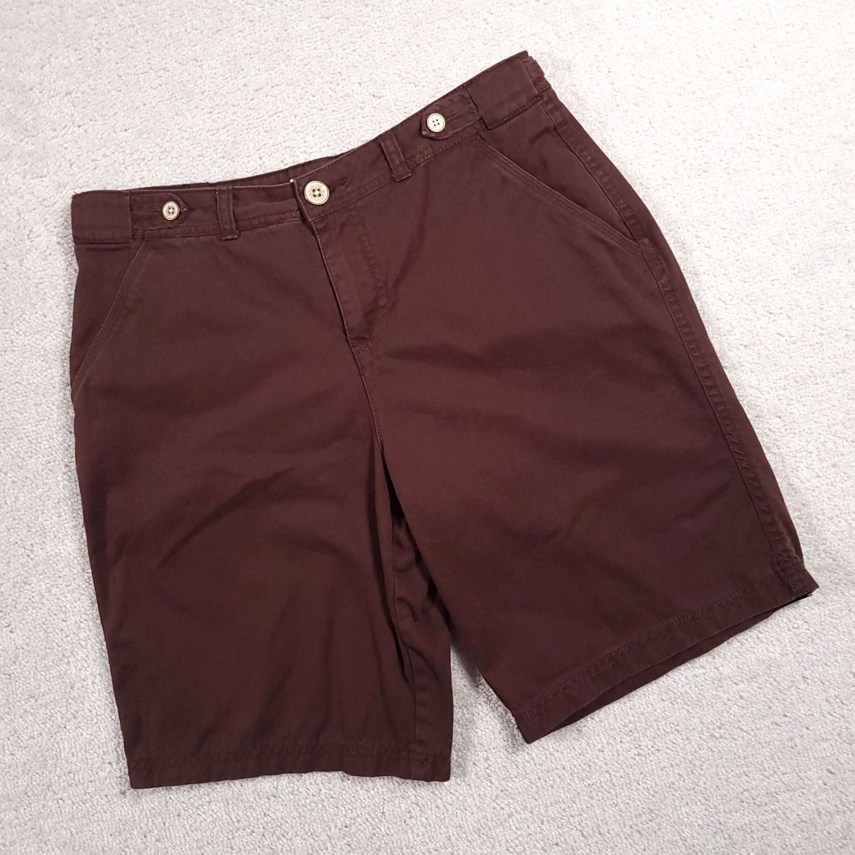 Faded Glory VINTAGE Faded Glory Bermuda Shorts Women's 4 Brown Chino Mid Rise 9" Size 27" / US 4 / IT 40 - 2 Thumbnail