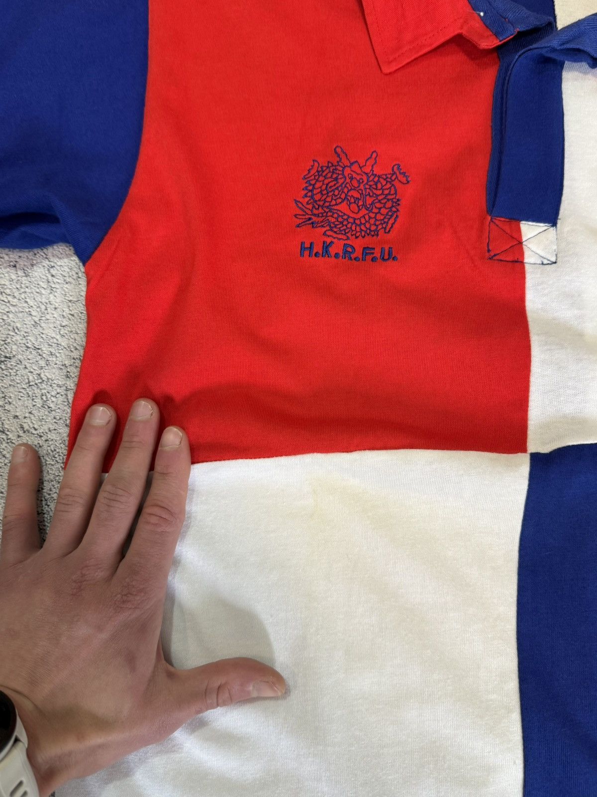 Vintage Vintage Hong Kong Rugby Sevens 1991 Jersey Polo HKRFU Shirt Size US L / EU 52-54 / 3 - 16 Thumbnail