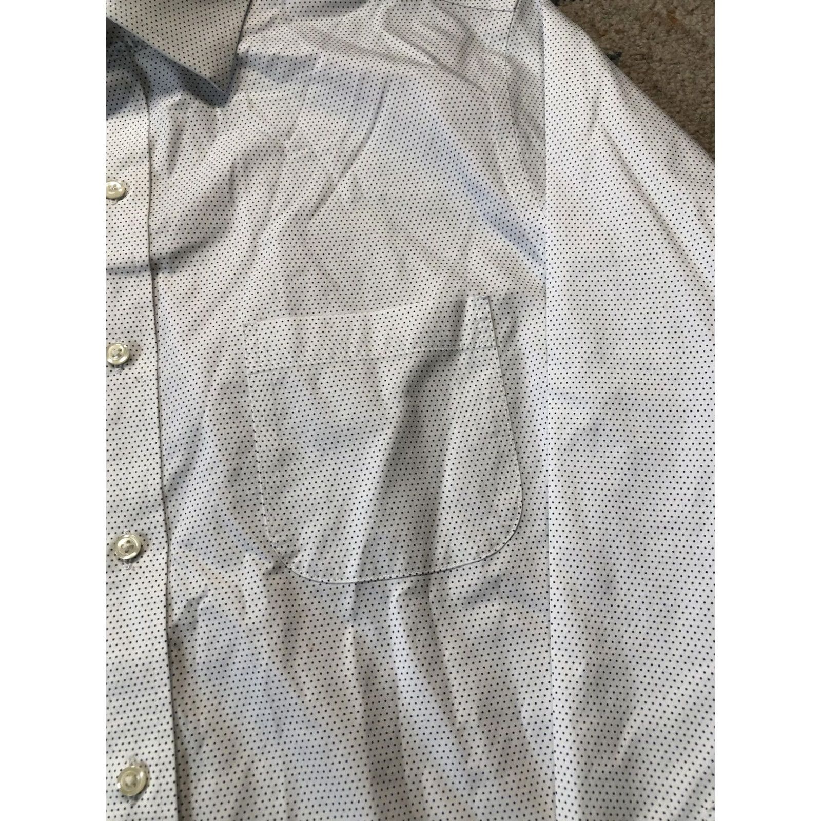 Brooks Brothers Brooks Brothers Dress Shirt Mens 15 32/33 Polka Dot Non-Iron Stretch Regent Size 40R - 4 Thumbnail