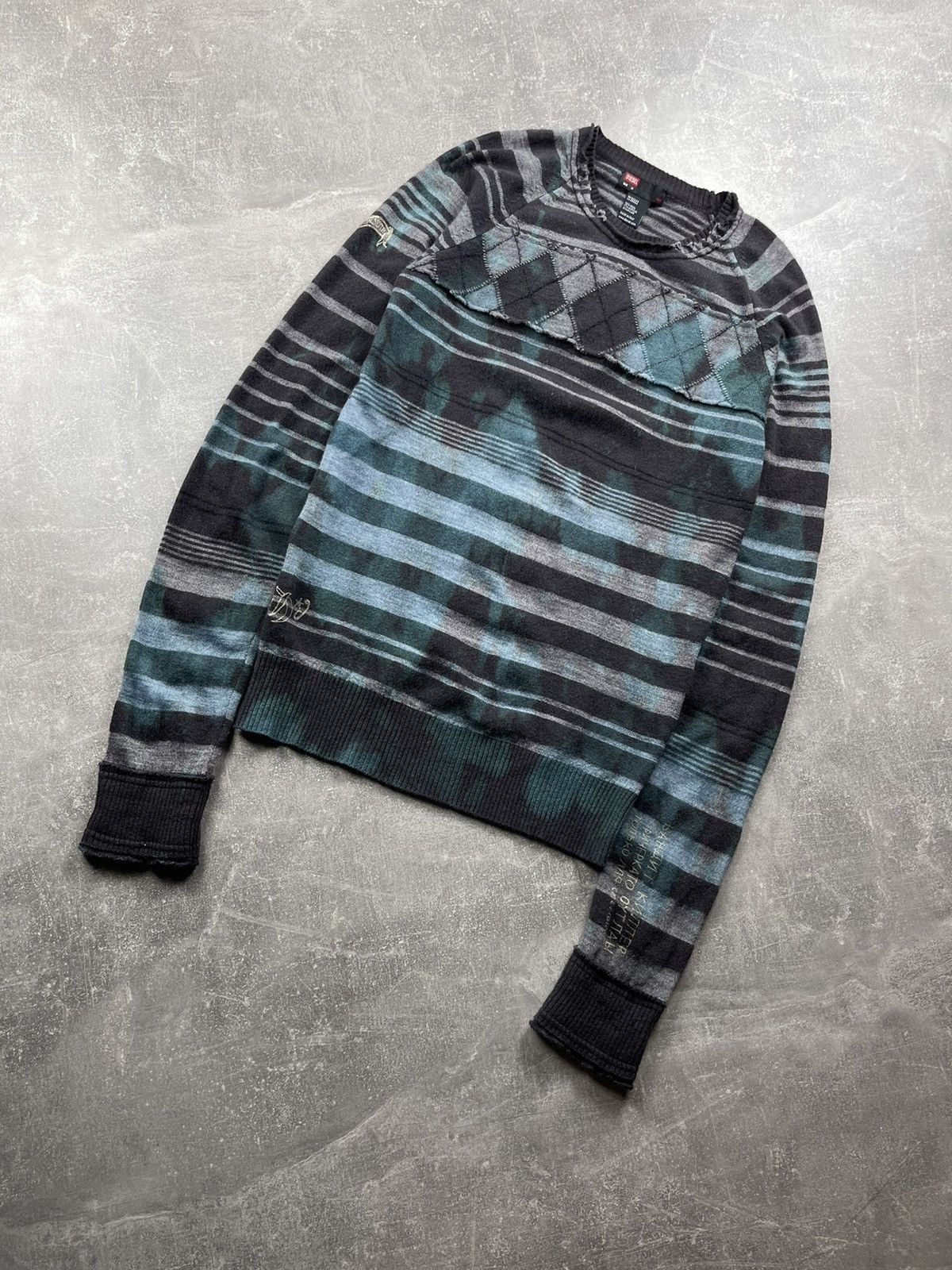 Diesel Diesel Archives Bandit Killer Russian Cyrillic Wool Sweater Size US M / EU 48-50 / 2 - 1 Thumbnail