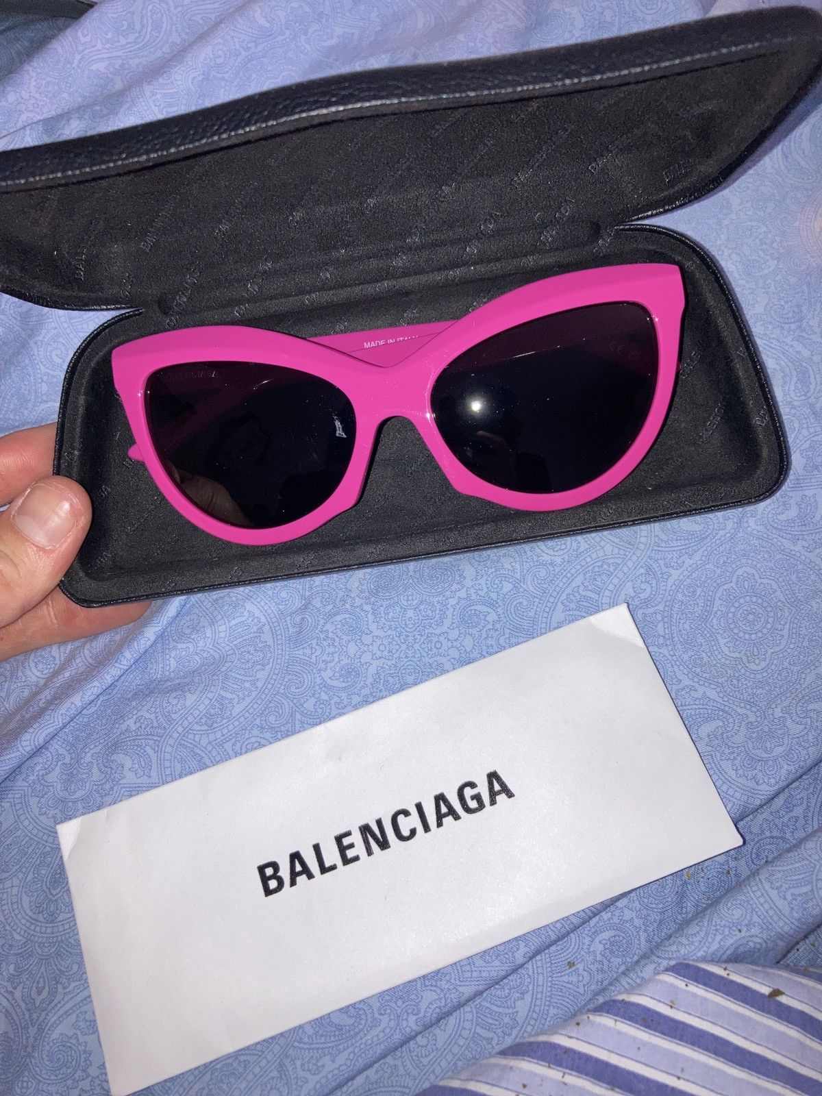 Balenciaga Brand new BALENCIAGA Pink Sunglasses Size ONE SIZE - 1 Thumbnail
