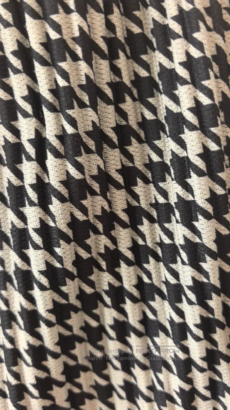 Issey Miyake Issey Miyake Houndstooth Pants, Beige and Black Plaid Size 25" / US 0 / IT 36 - 2 Thumbnail