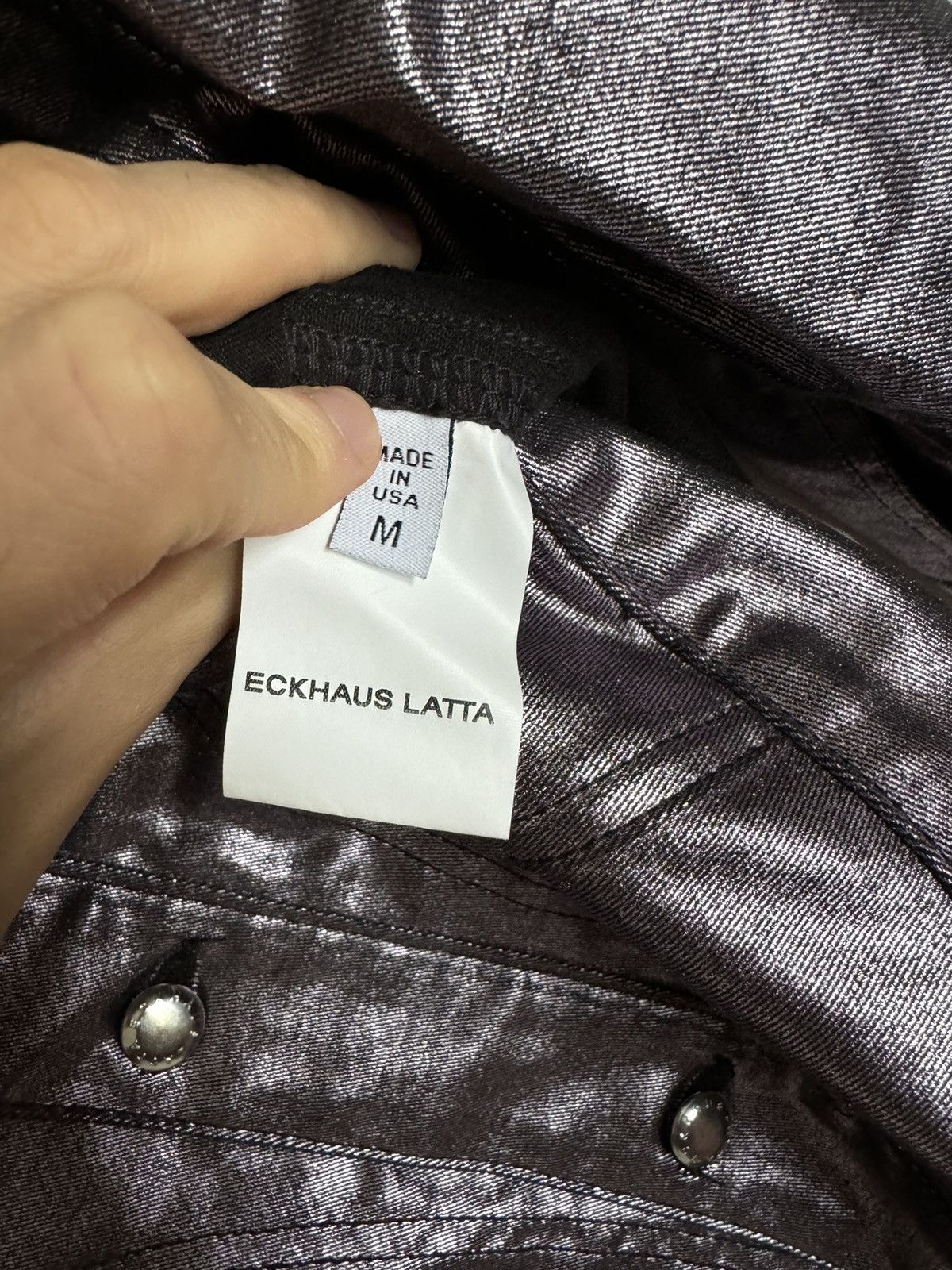 Eckhaus Latta Eckhaus Latta Metalic Coated Jacket Size US M / EU 48-50 / 2 - 4 Thumbnail