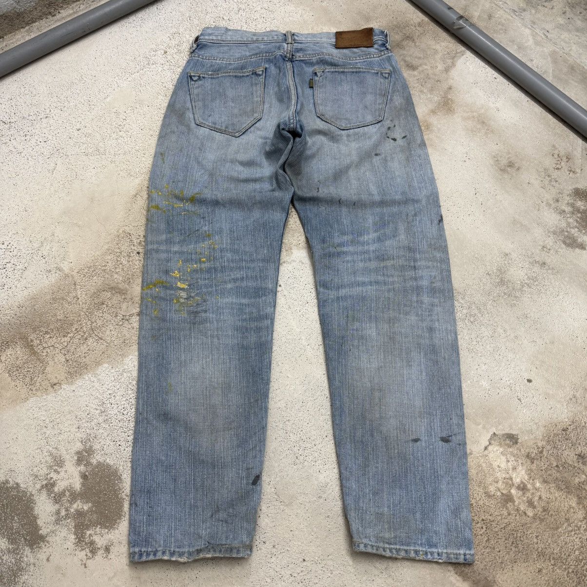 Japanese Brand Japanese Distressed Paint Splitter Dirty Denim Pants Size 27" / US 4 / IT 40 - 2 Thumbnail