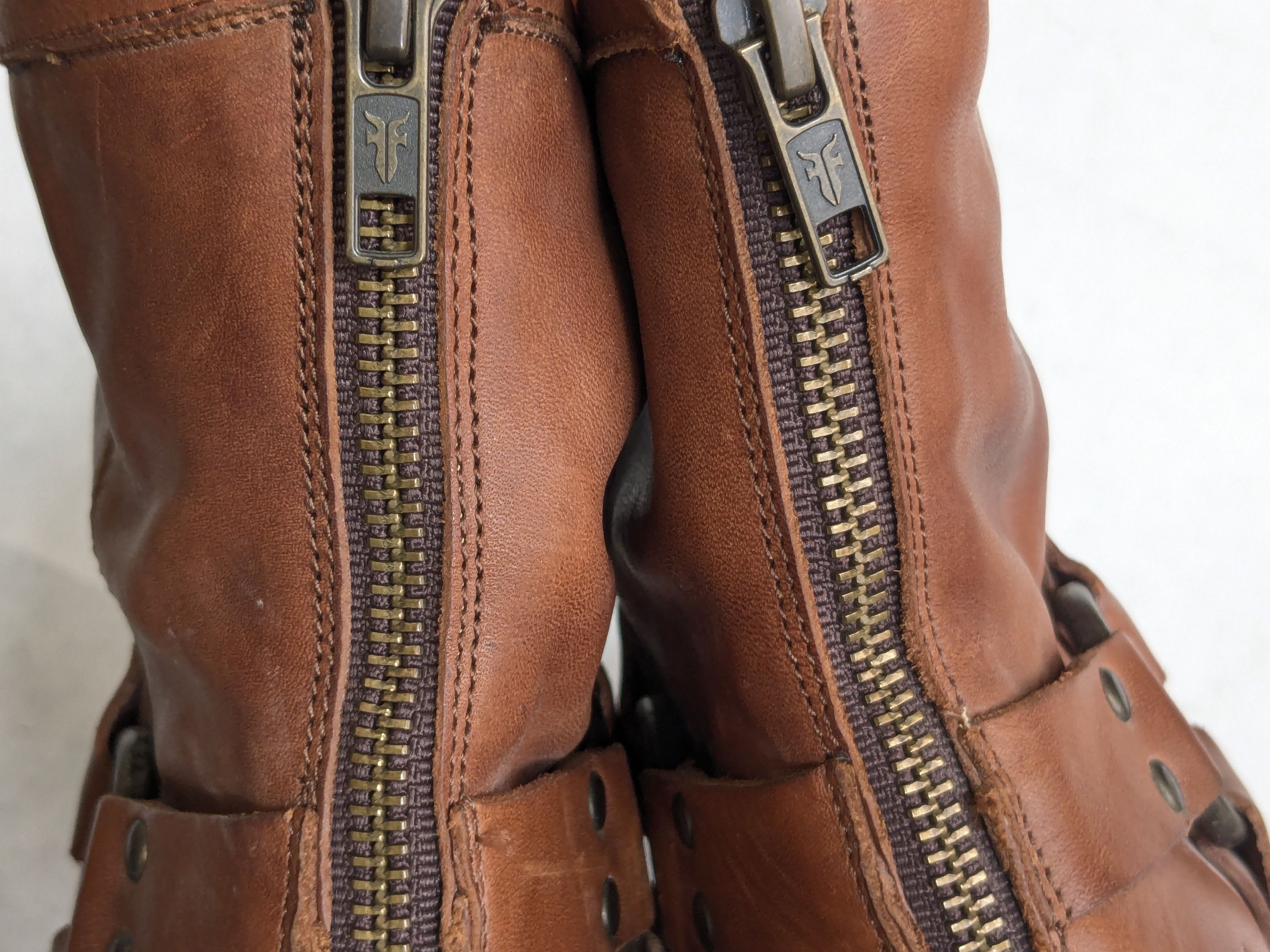 Frye Frye Harness Boots Brown Leather 7.5 Leather Buckle Harness Size US 7.5 / EU 40-41 - 13 Thumbnail
