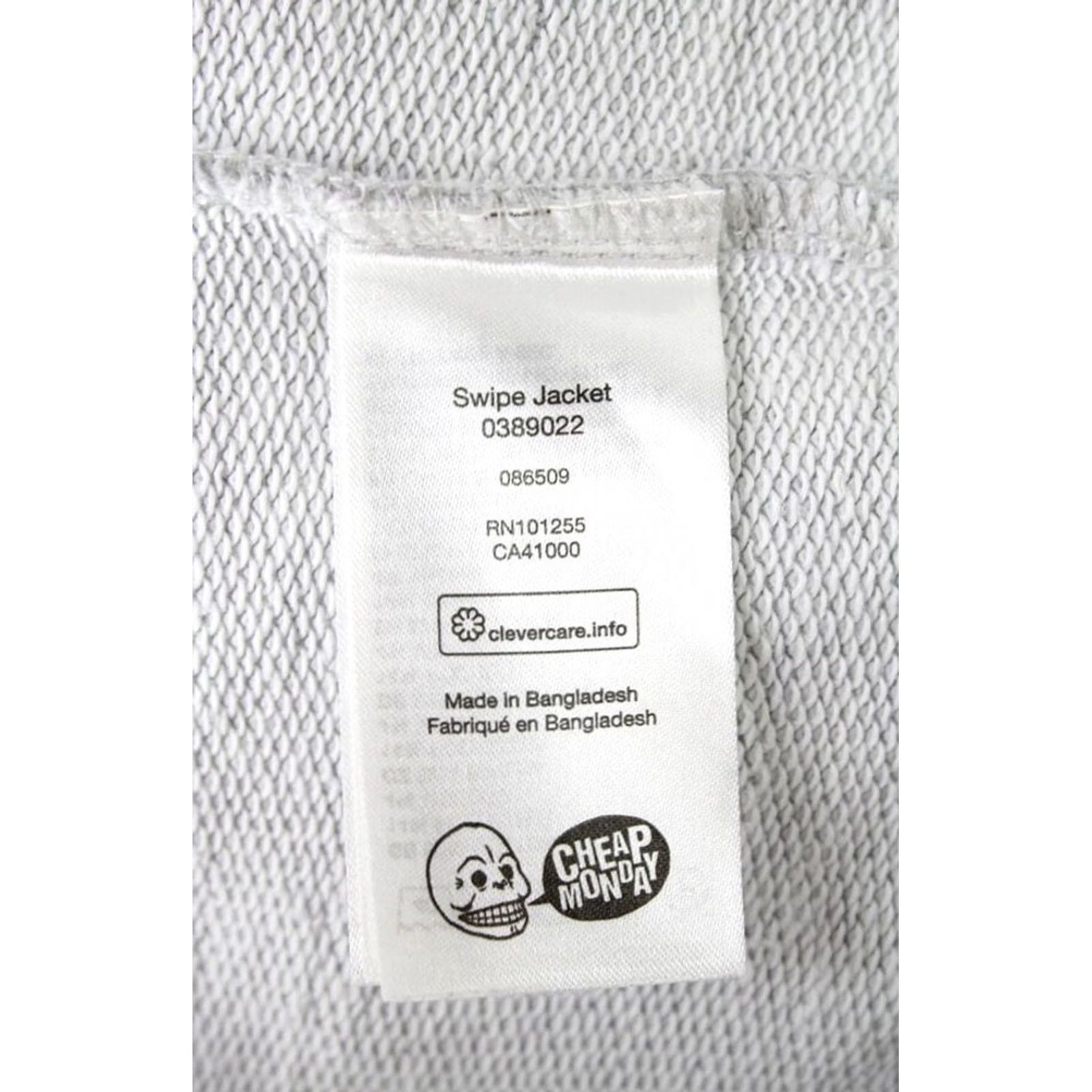 Cheap Monday Cheap Monday Swipe Sweatshirt Men's MEDIUM Bomber Style Grey Melange Size US M / EU 48-50 / 2 - 6 Thumbnail