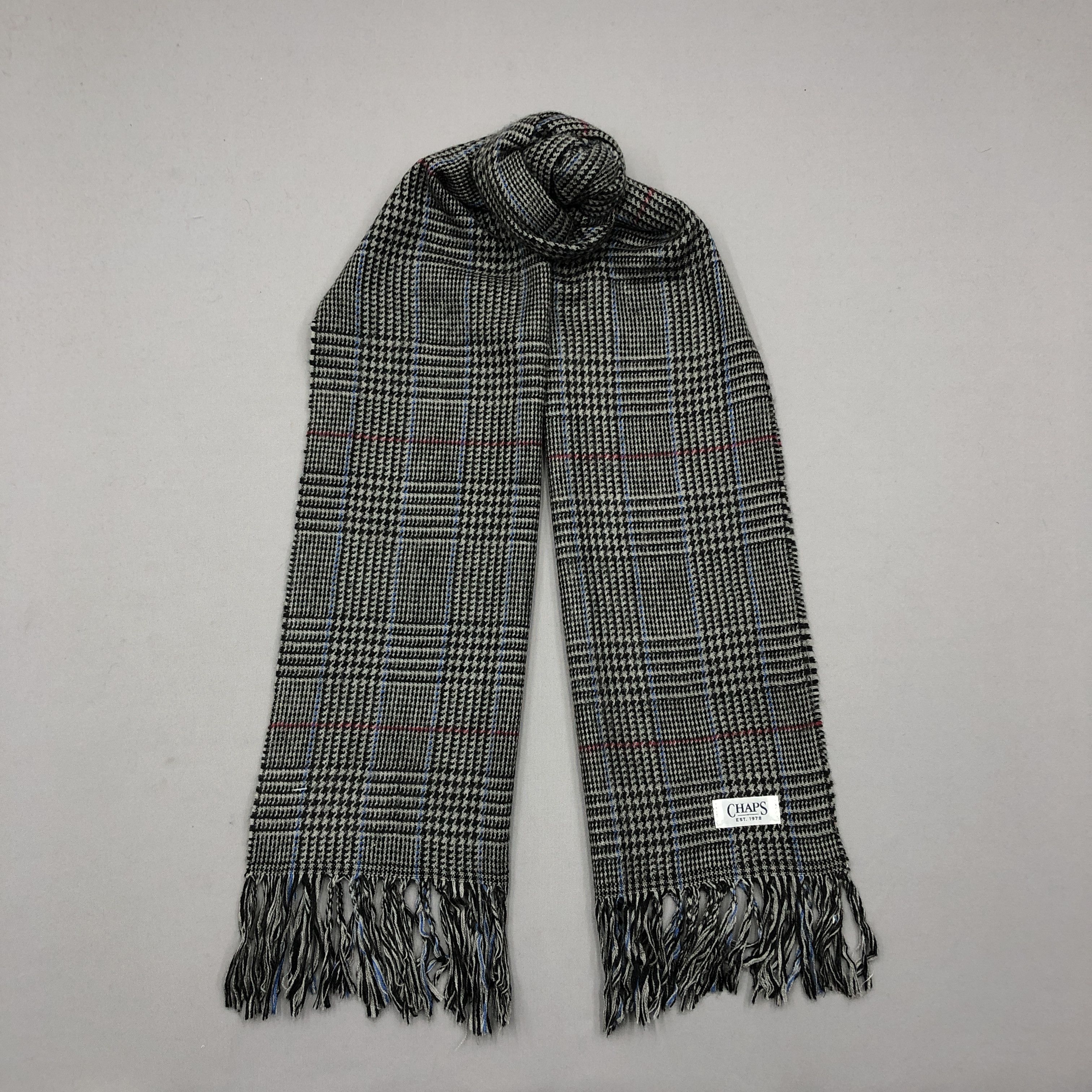 Vintage Chaps Scarf Muffler Tweed Wool Scarves