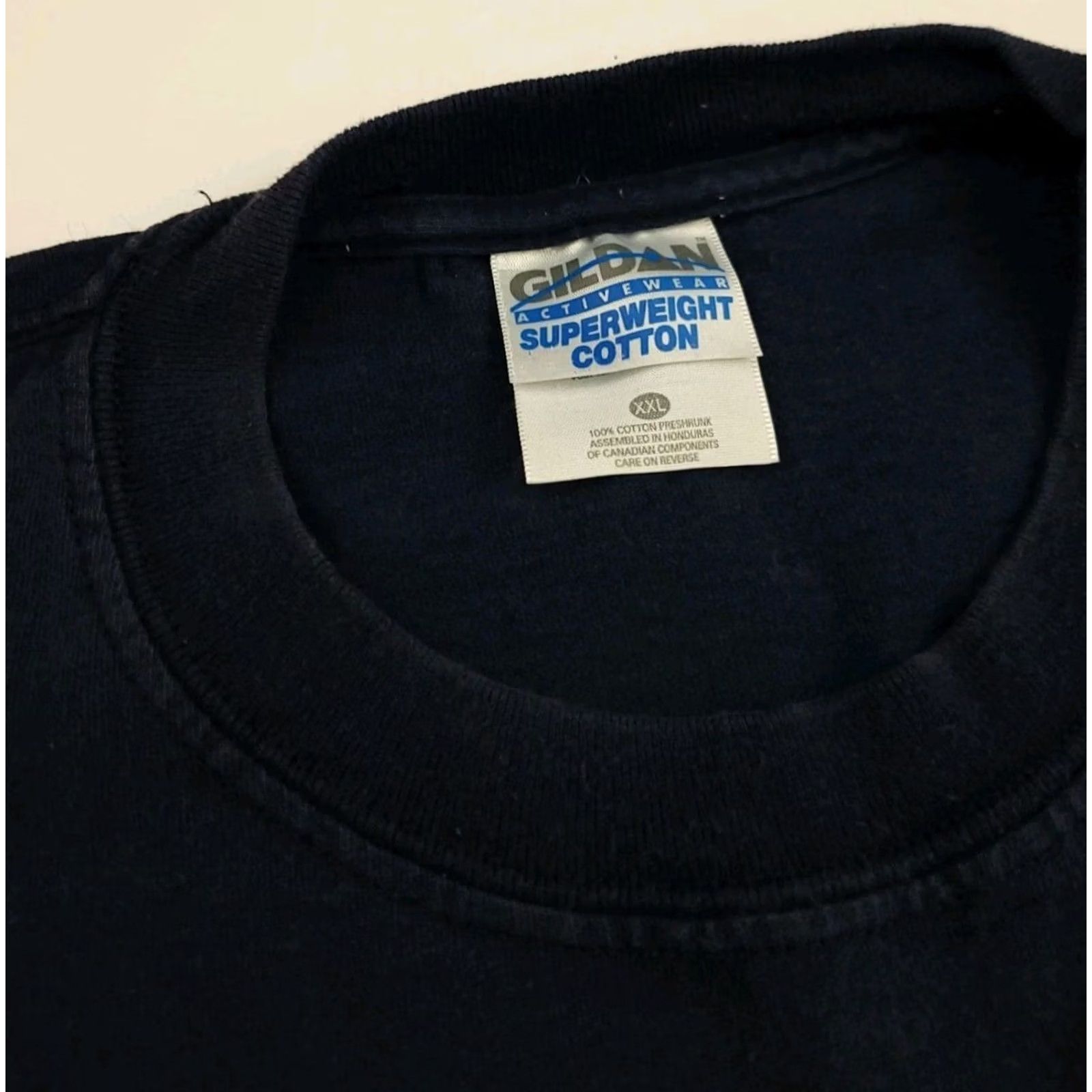 Gildan VINTAGE University Michigan Wolverines T Shirt XXL Y2k Logo Heavyweight Thick M Size US XXL / EU 58 / 5 - 4 Thumbnail