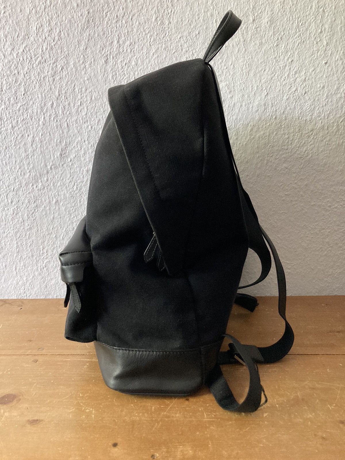 Balenciaga Balenciaga Leather Appliquéd Canvas Backpack Size ONE SIZE - 8 Thumbnail