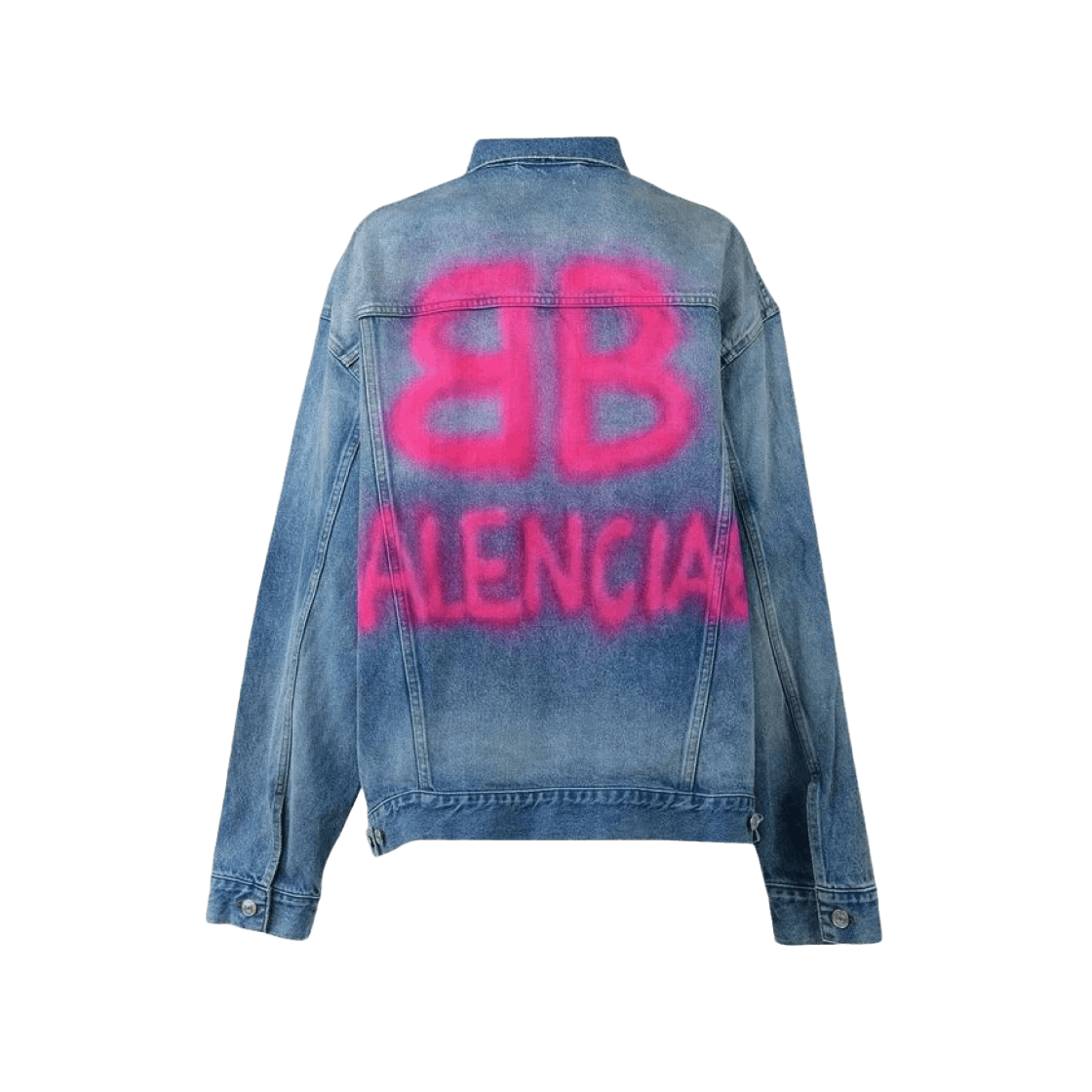 Balenciaga o1in1g0725 Unisex Large Fit Jacket in Electric Blue Size US M / EU 48-50 / 2 - 6 Thumbnail
