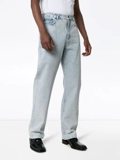 Y/Project Y/PROJECT Striped Wide-leg Jeans In White Size S Size US 30 / EU 46 - 1 Thumbnail