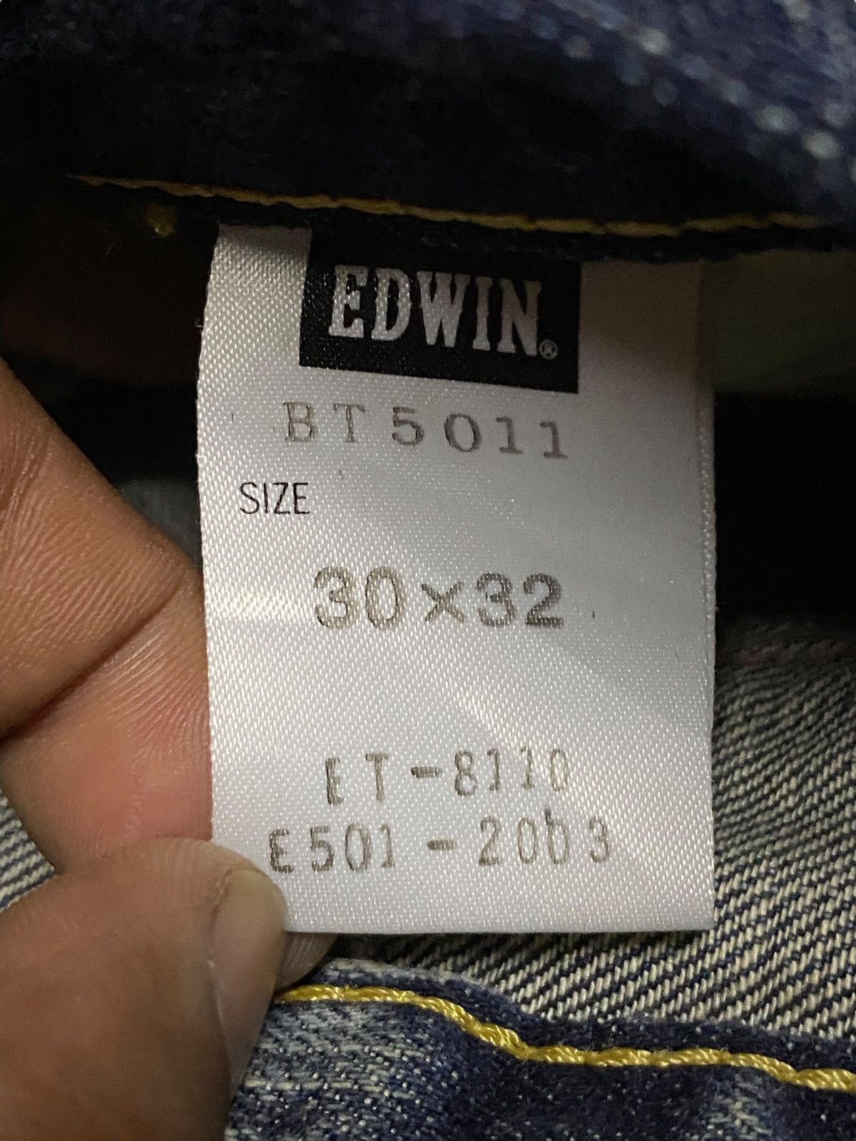 Edwin Vintage Japanese Brand Edwin 503 Rusty Little Bootcut Jeans Size US 32 / EU 48 - 17 Thumbnail