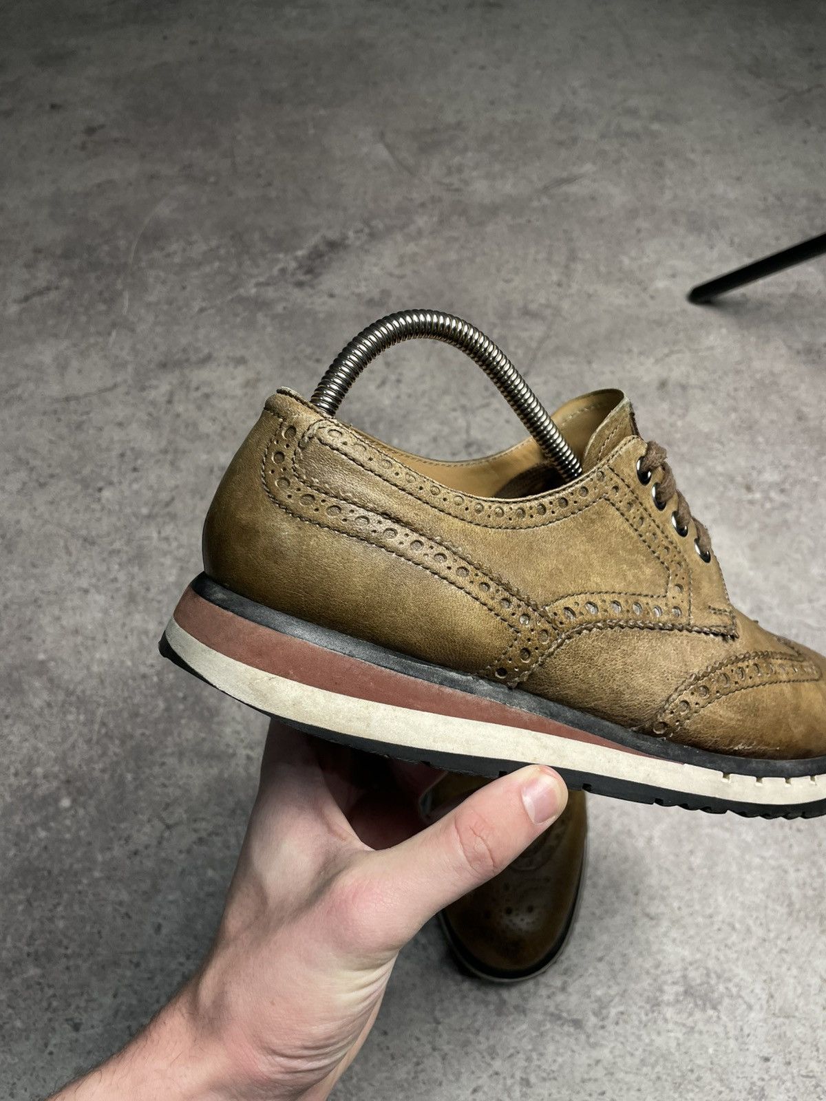 Prada Rare Prada Leather Brown shoes Size US 8.5 / EU 41-42 - 4 Thumbnail