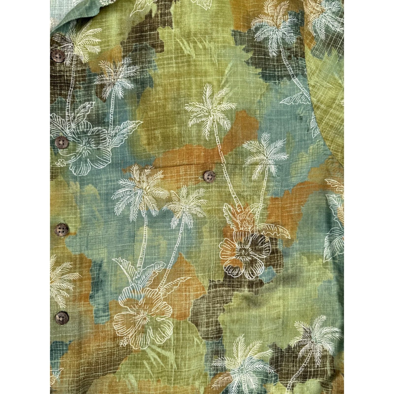Vintage Batik Bay Shirt Adult 2XL Green Floral Button Hawaiian 100% Rayon Batik Bay Button-Up Aloha Hawaiian Resort Size US XXL / EU 58 / 5 - 7 Thumbnail