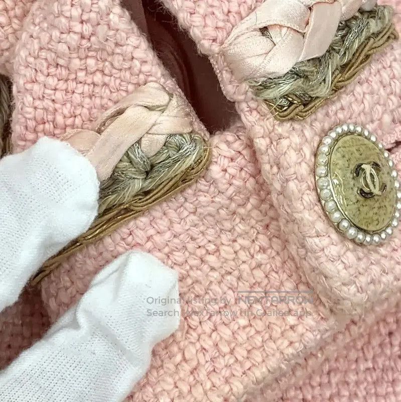 Chanel Chanel Pink Cotton Women's Jacket . Size XXS / US 00 / IT 34 - 9 Thumbnail