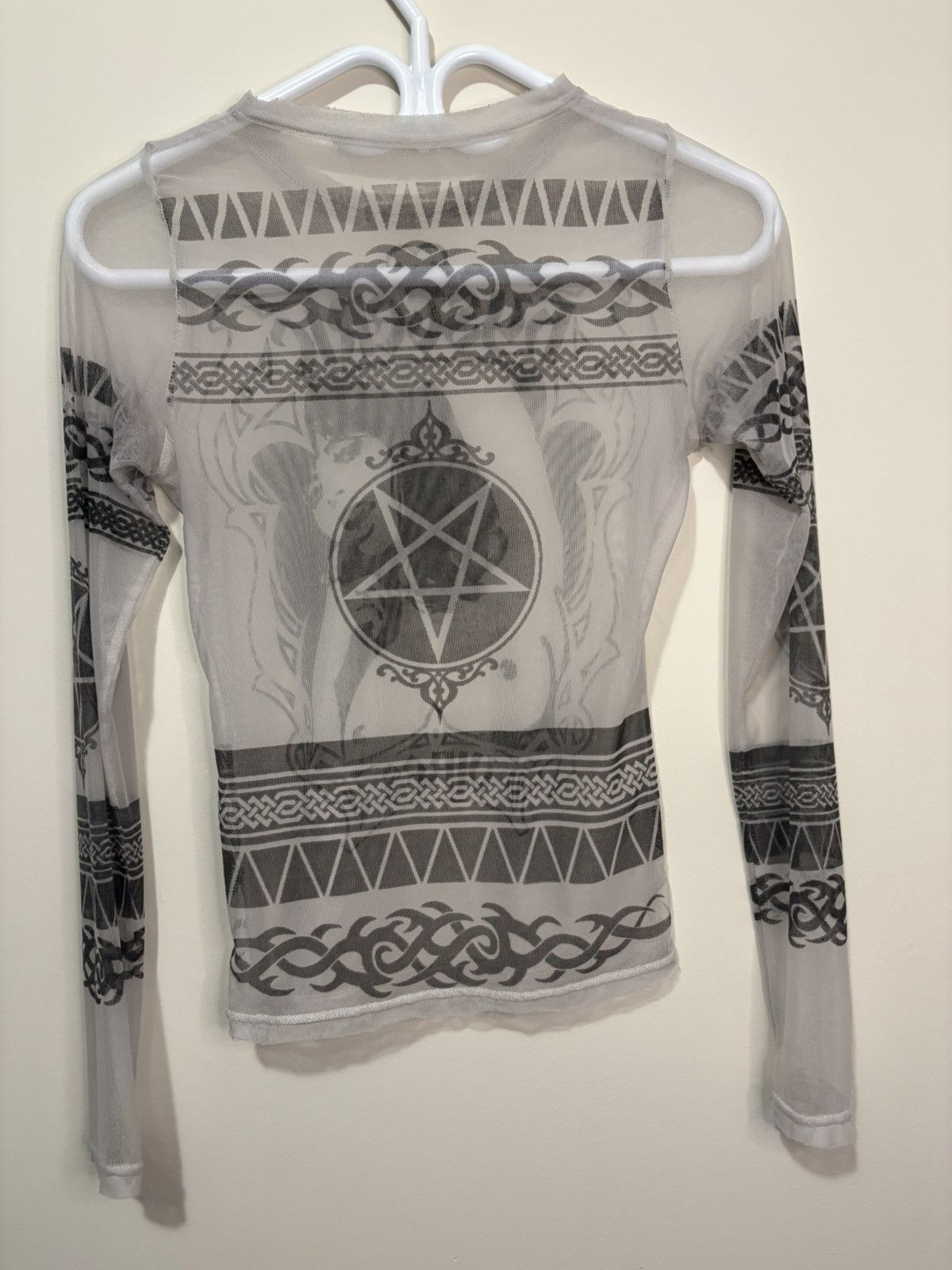 Japanese Brand 90s Tattoo Hysteric Glamour Mesh Shirt Size US S / EU 44-46 / 1 - 4 Thumbnail