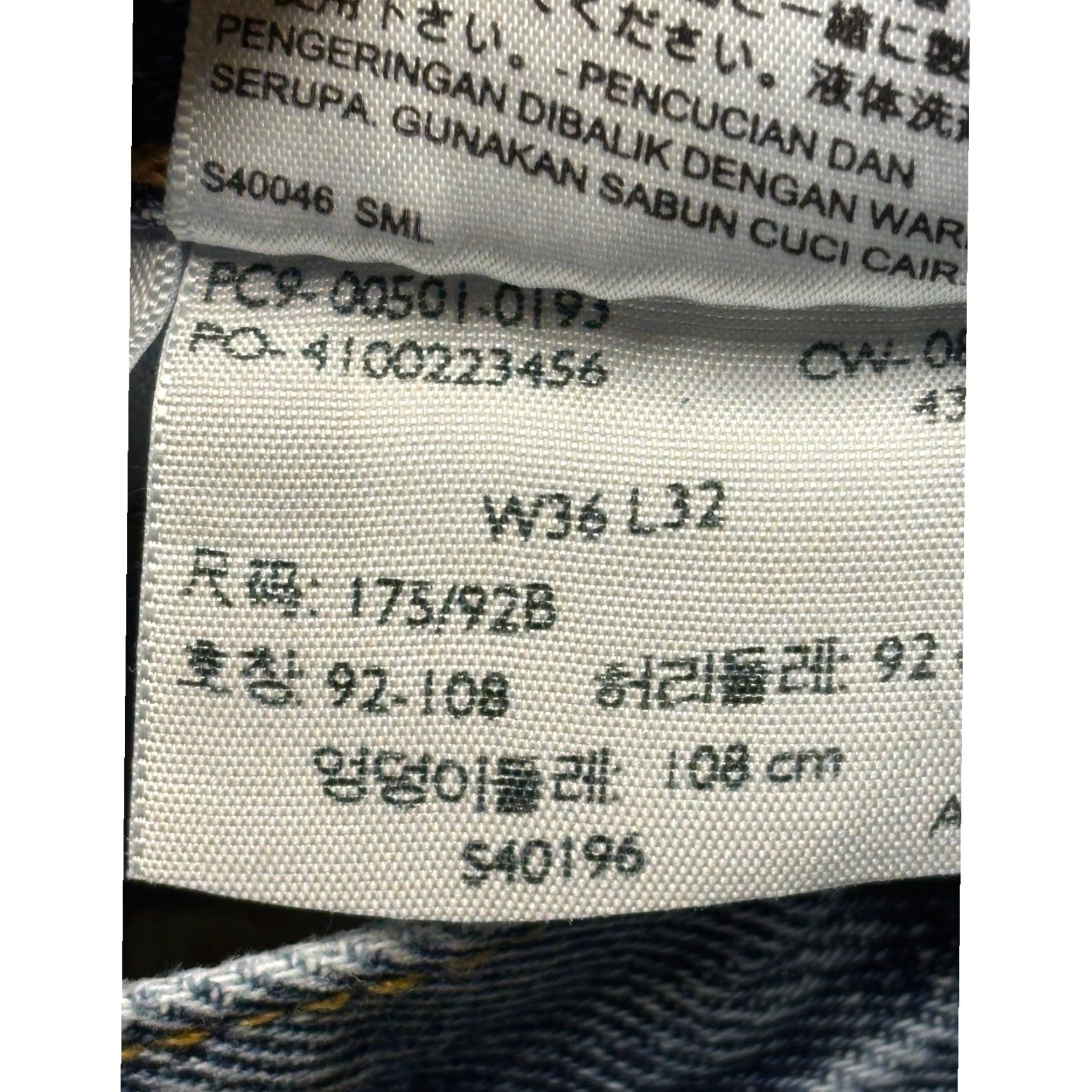 Levi's Levi's 501 Original Fit Jeans Mens Blue Straight Leg Button Fly Denim 36x32 Size US 36 / EU 52 - 6 Thumbnail