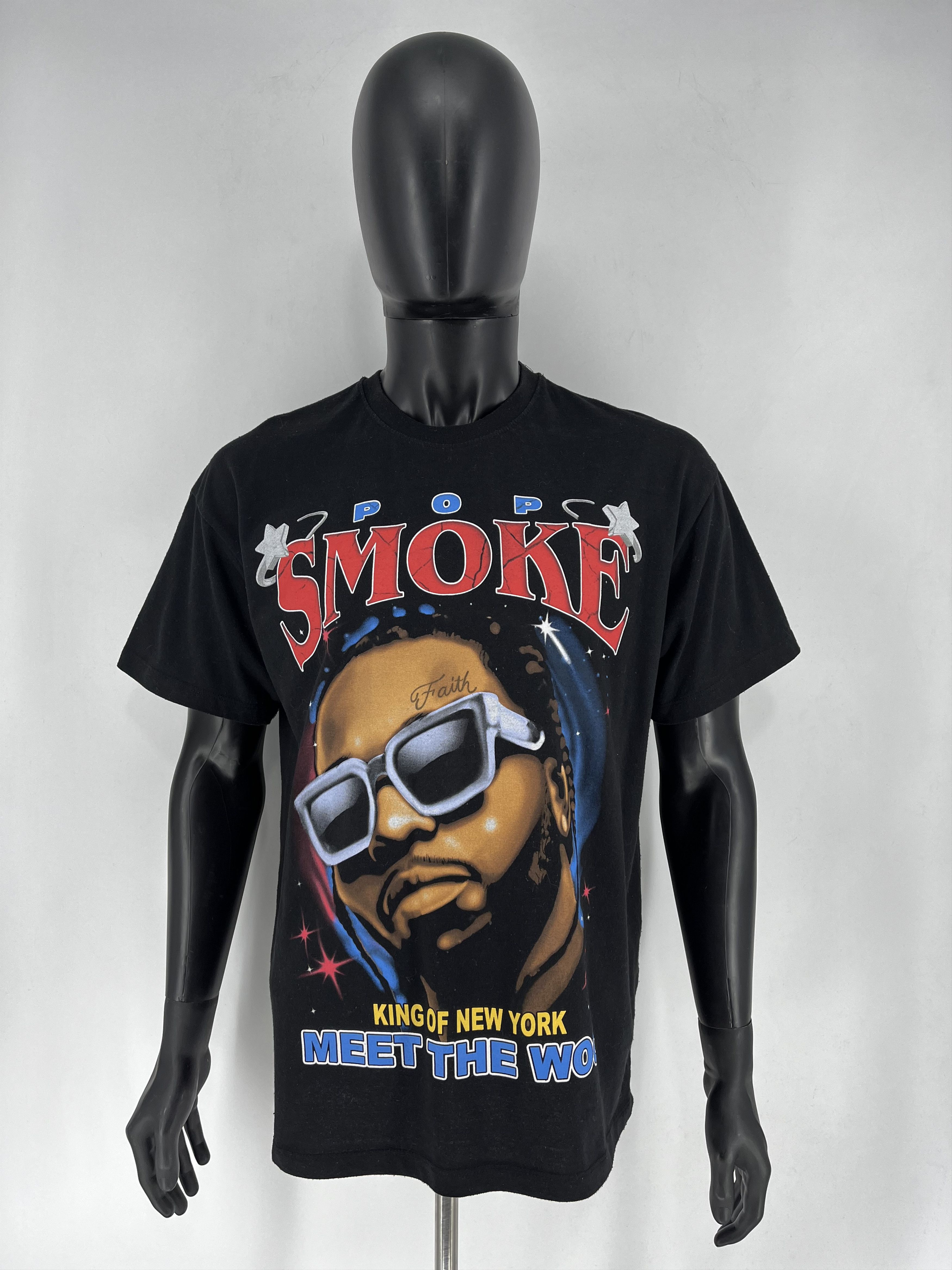 Band Tees × Vintage Vintage Y2K Pop Smoke King Of New York T-Shirt Rap Size US M / EU 48-50 / 2 - 2 Thumbnail
