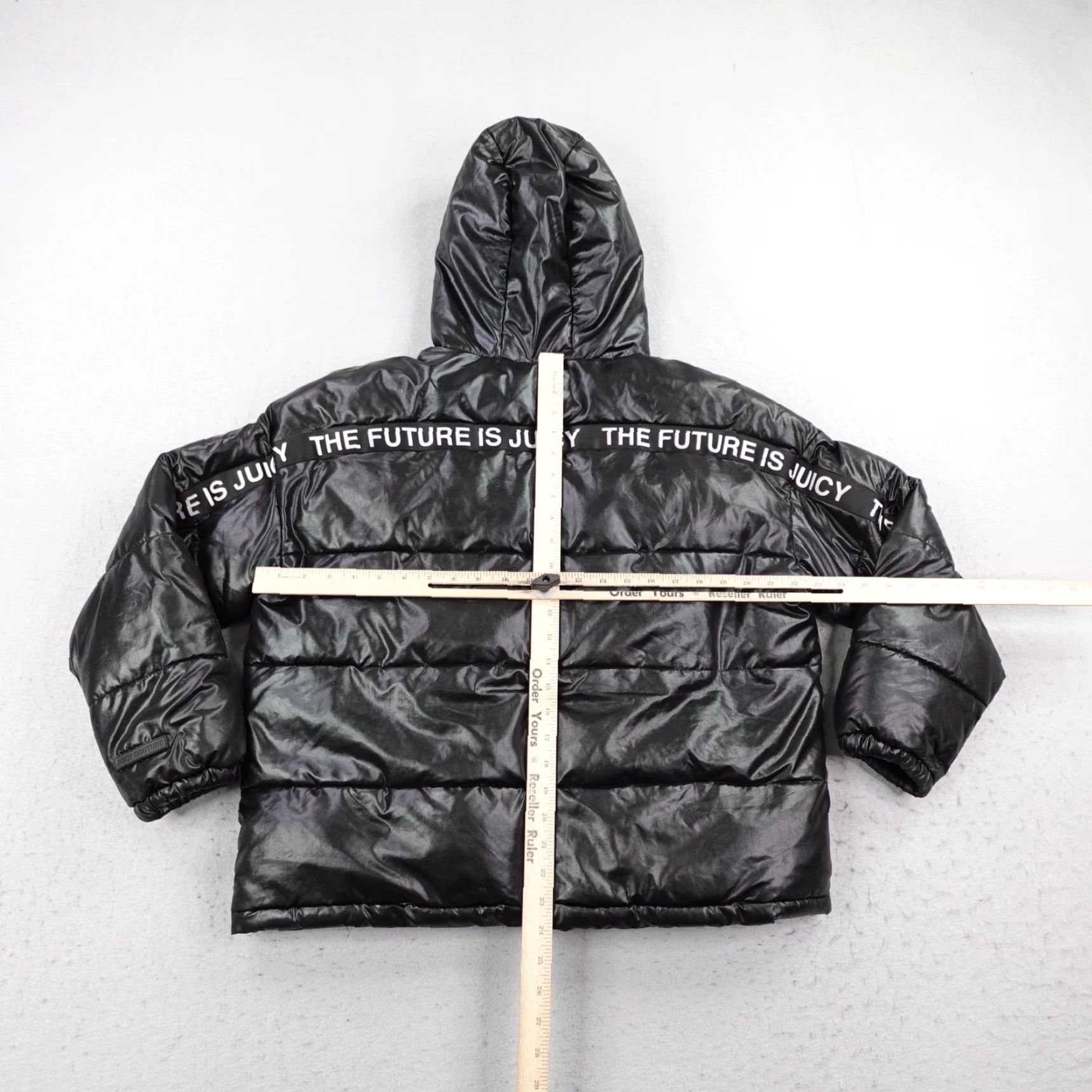 Juicy Couture Juicy Couture Jacket Womens Medium Black Label Puffer Quilted Coat Zip Up Y2K Size M / US 6-8 / IT 42-44 - 7 Thumbnail